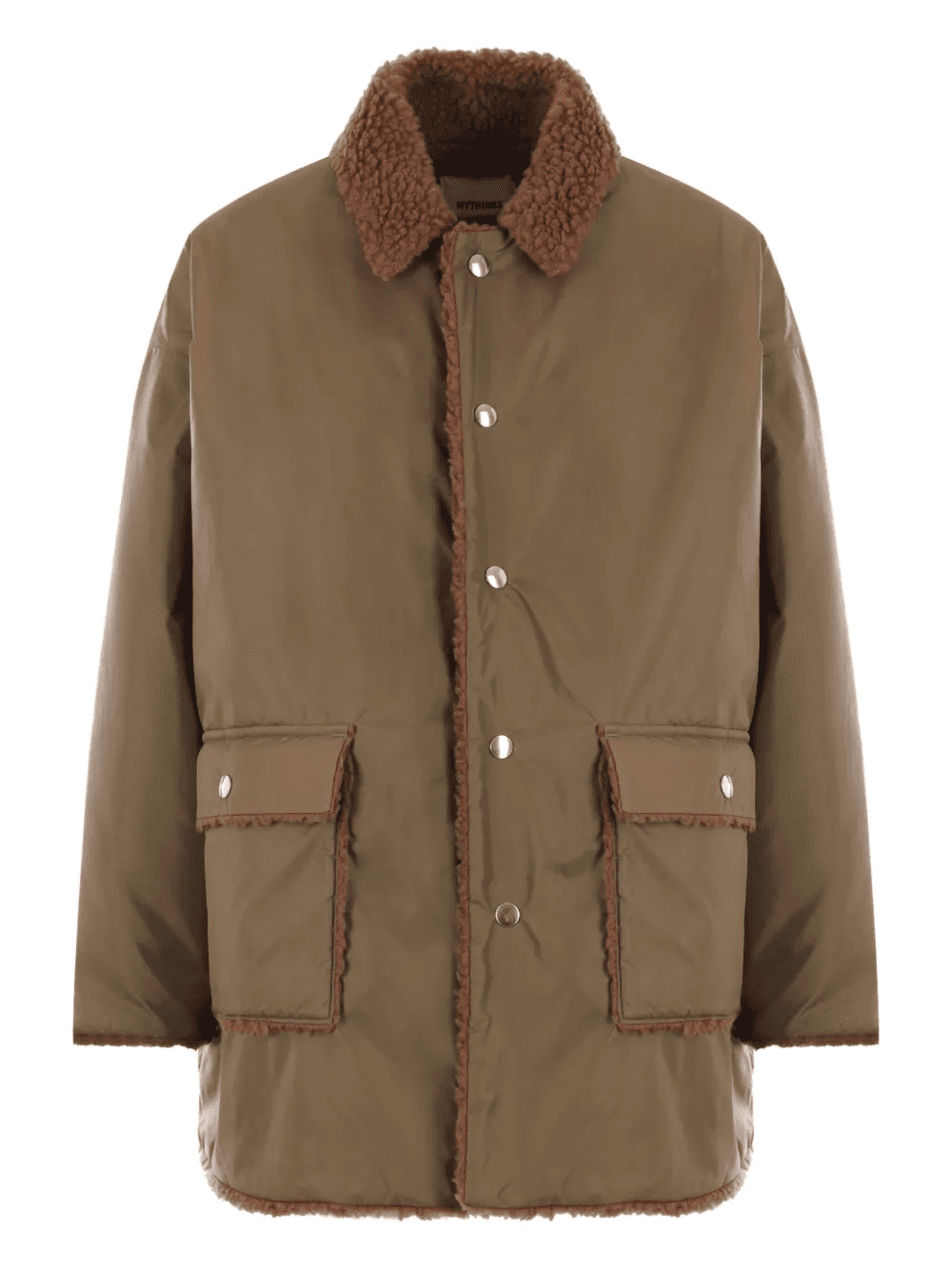 teddy-trimmed jacket - Image 1