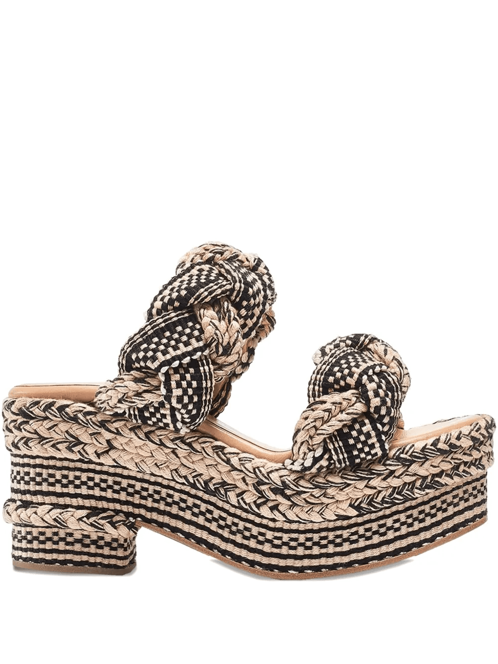 75mm braided platform sandals - Image 1