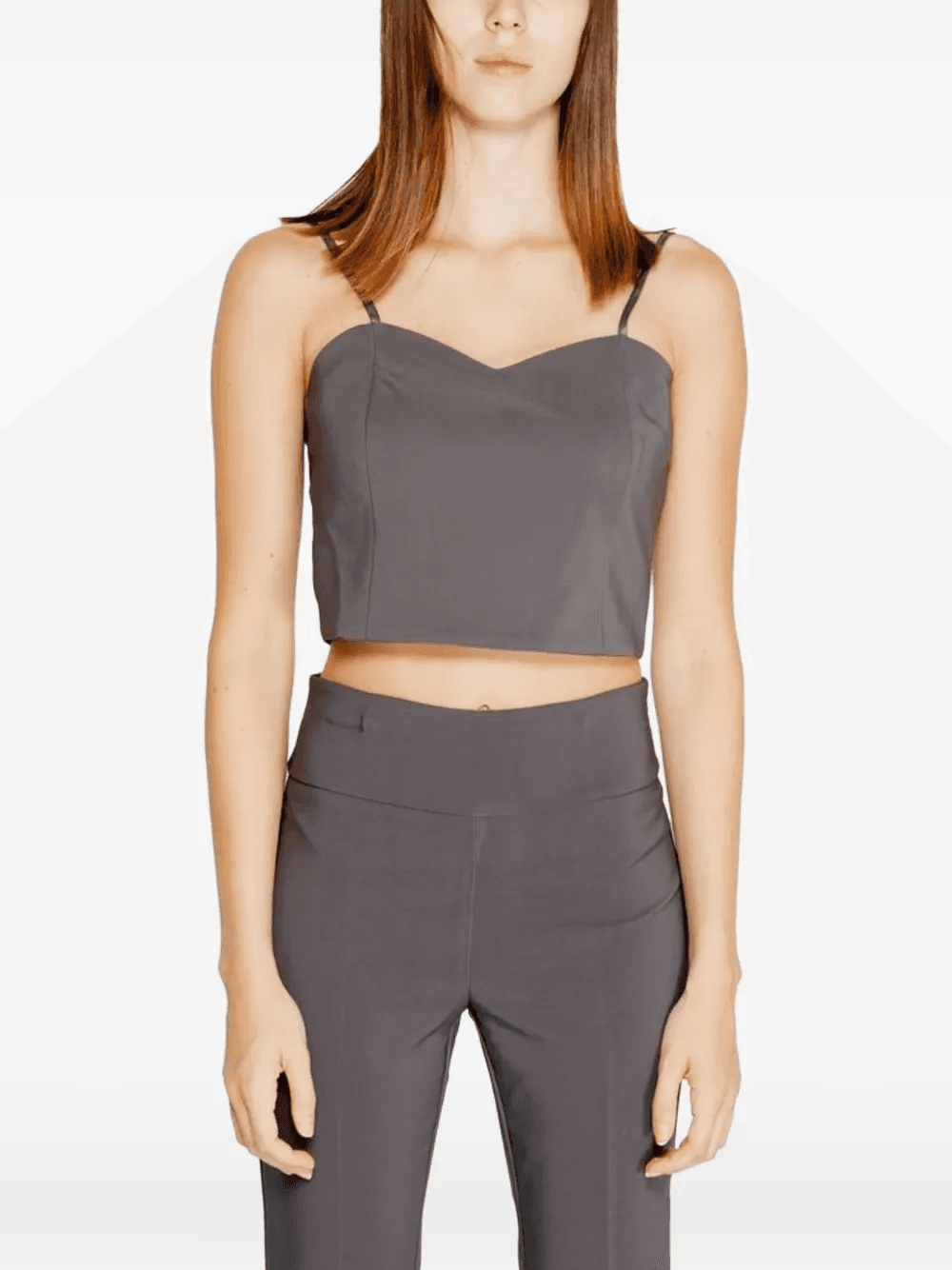 sweetheart-neck cropped top - Image 1