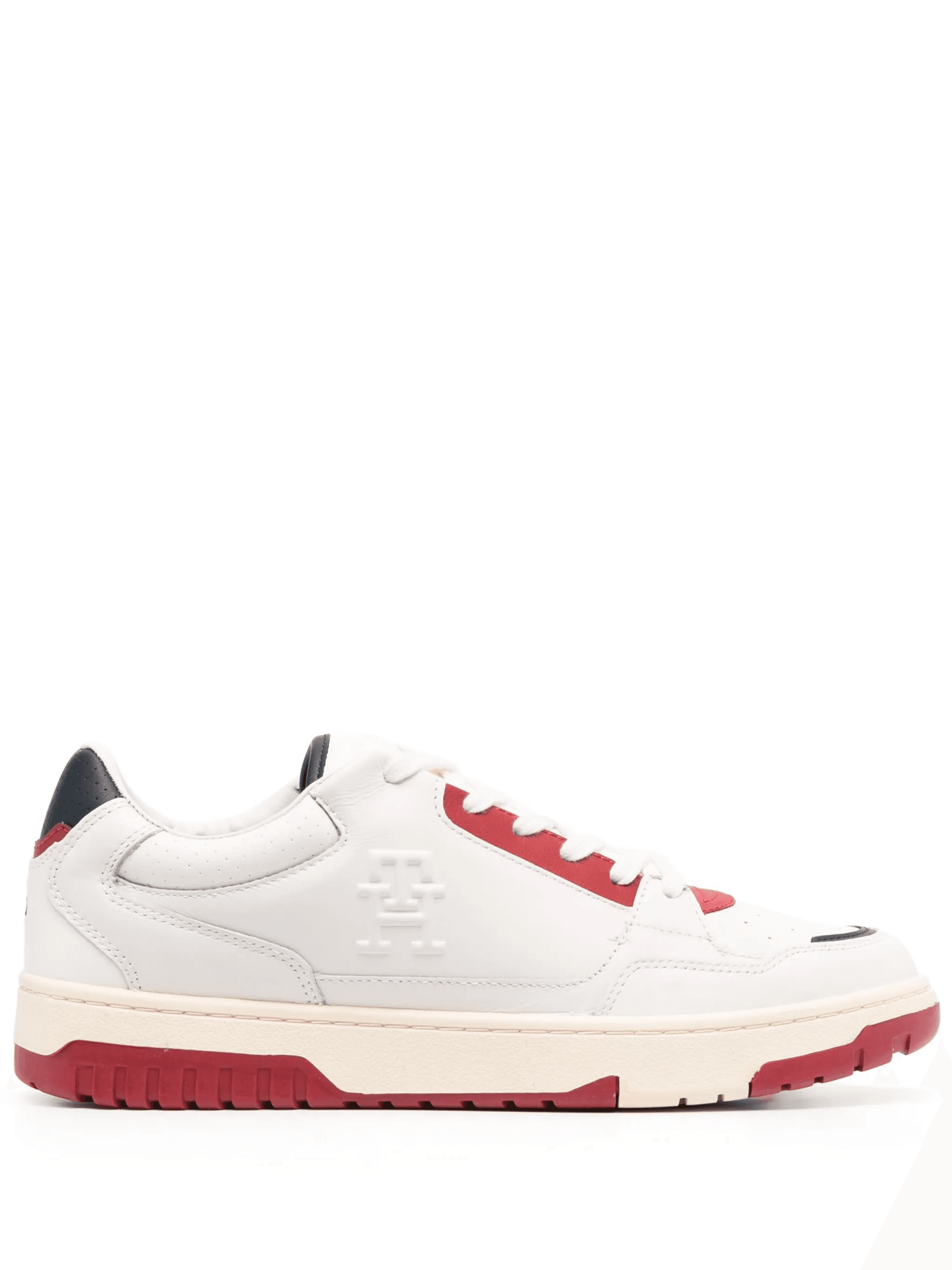 embossed-monogram low-top sneakers - Image 1