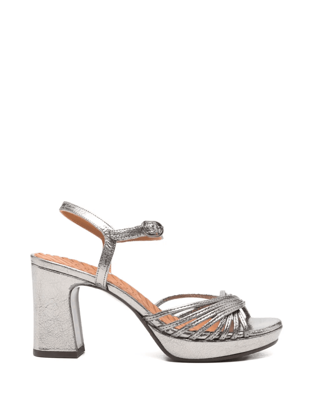 metallic-effect strappy sandals - Image 1