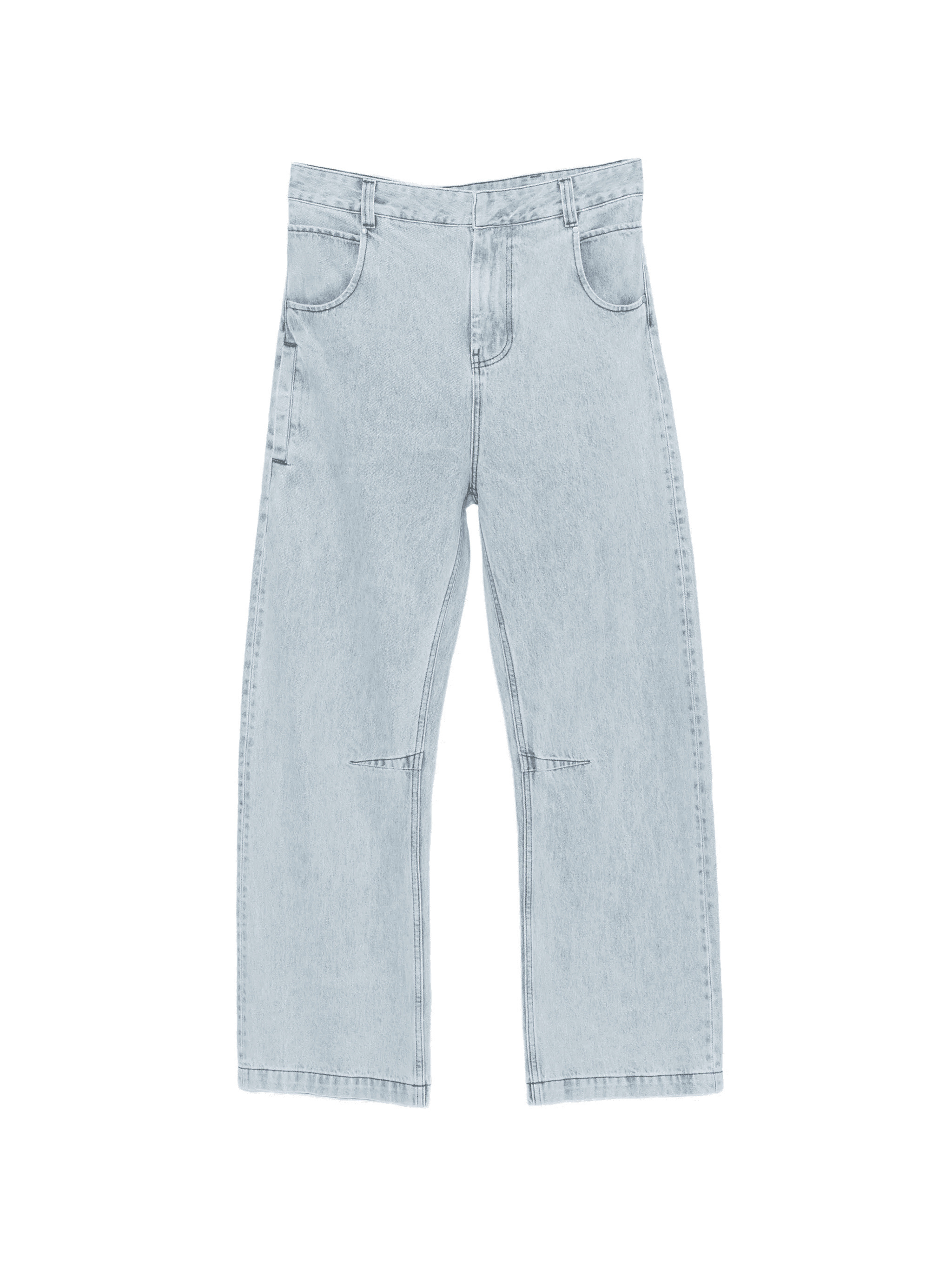 Gem logo-patch belt-loop jeans - Image 1