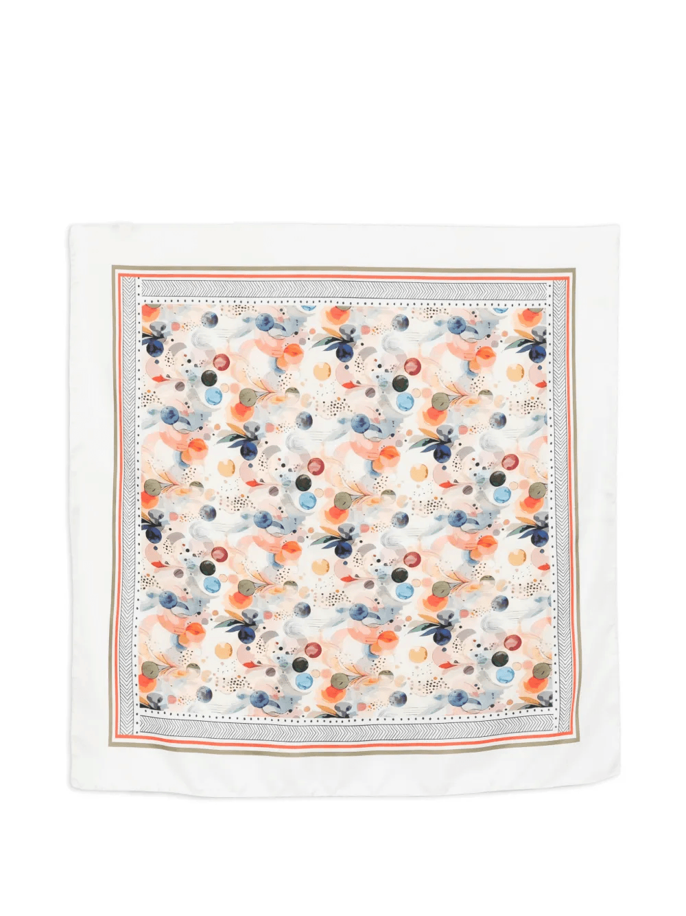 patterned border scarf - Image 1