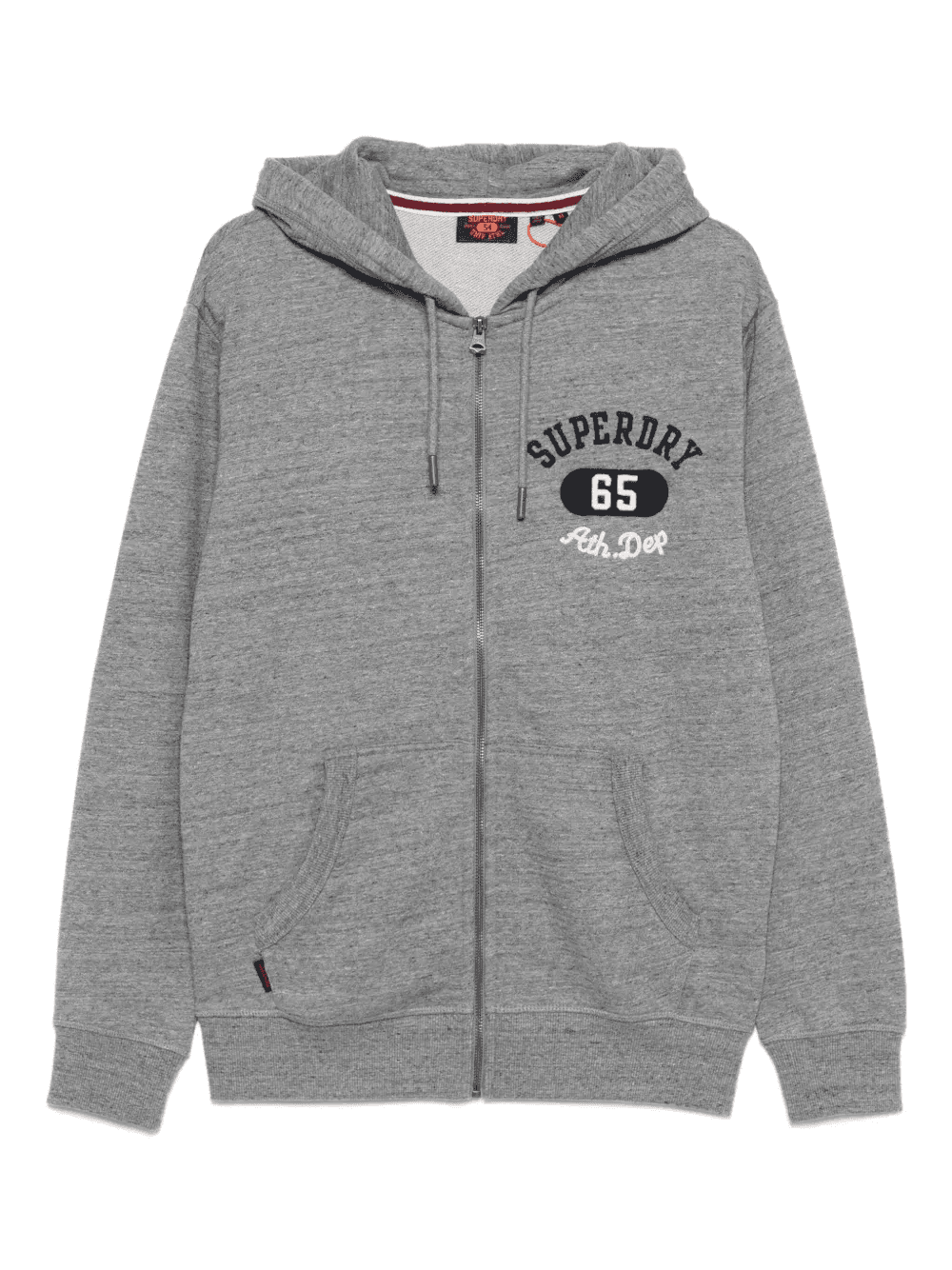 logo-embroidered zip-up hoodie - Image 1