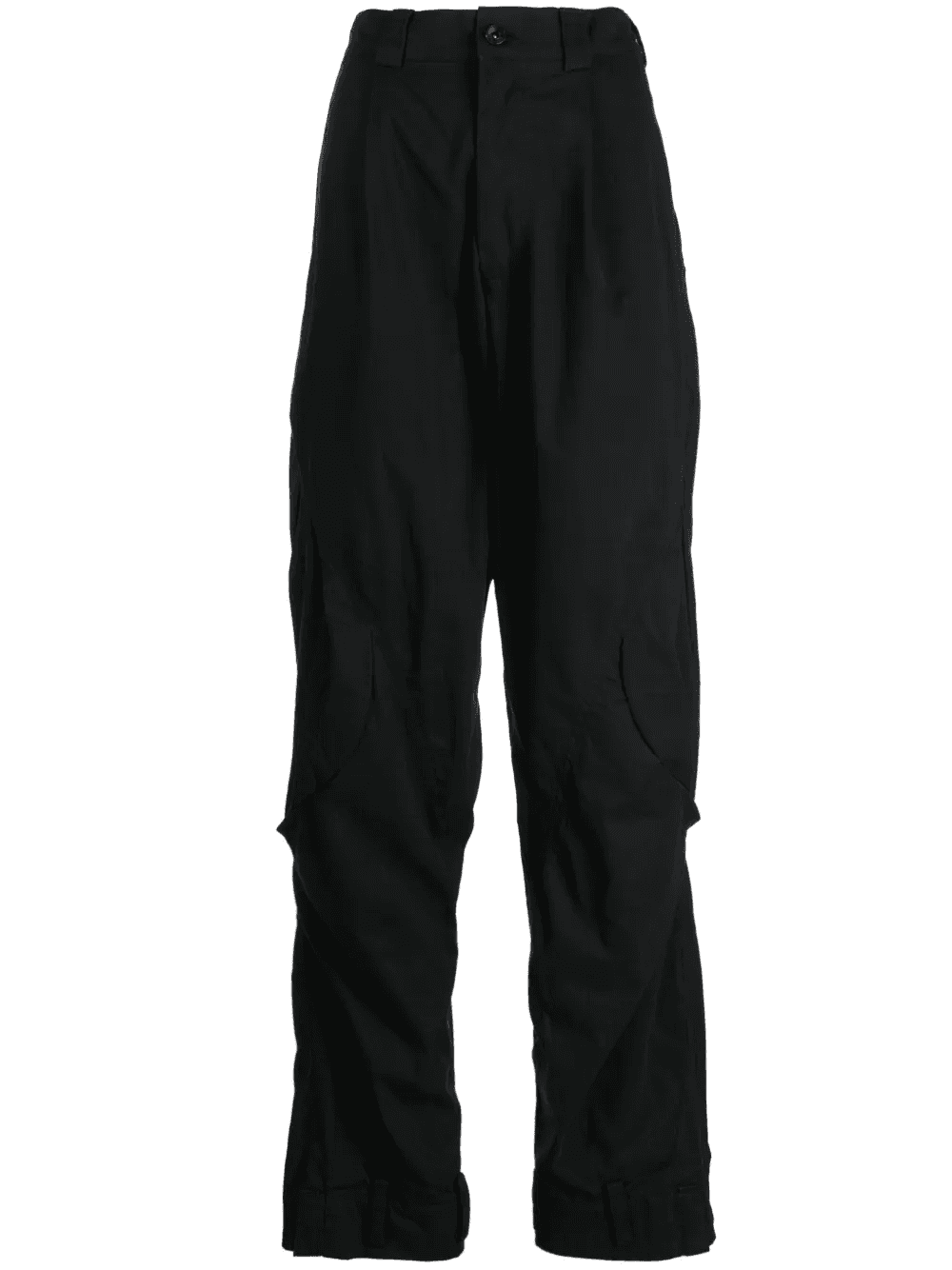 button-up cotton-blend trousers - Image 1