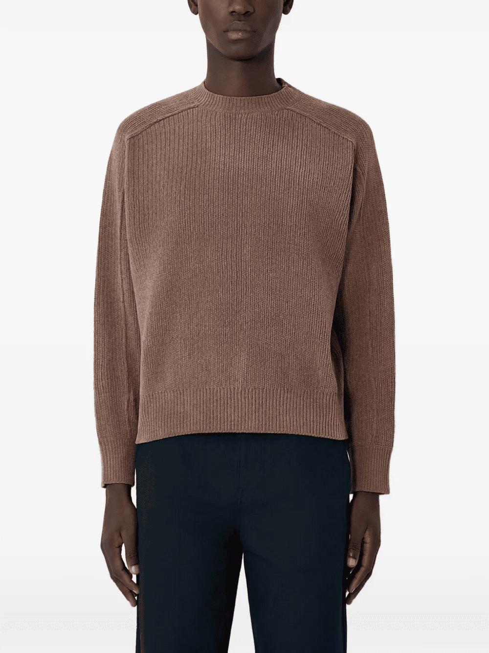 ribbed-knit crew-neck sweater - Image 1