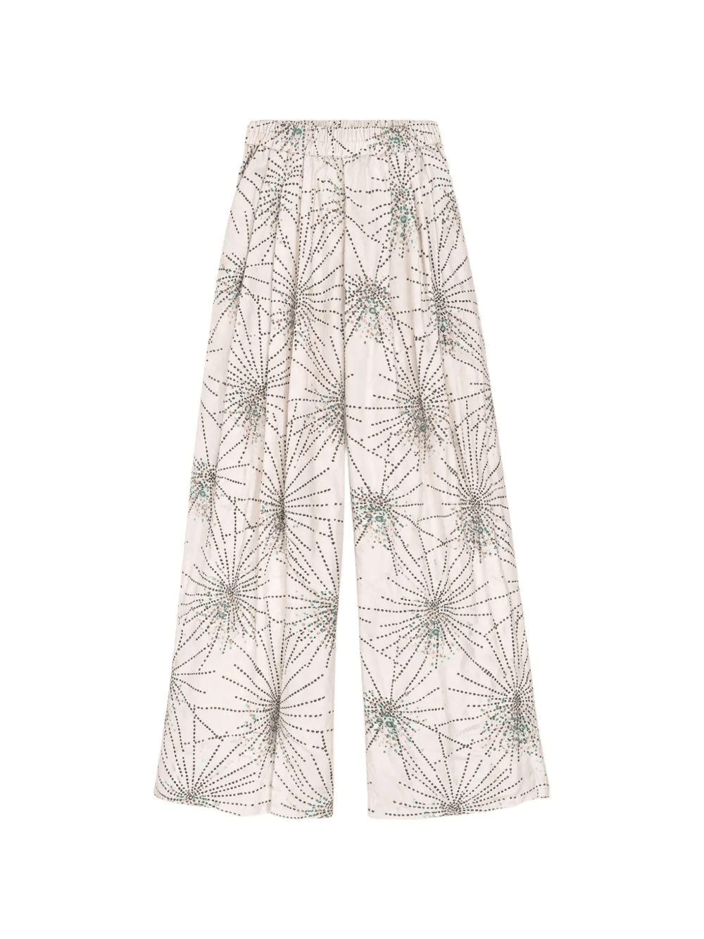 patterned-detail palazzo trousers - Image 1