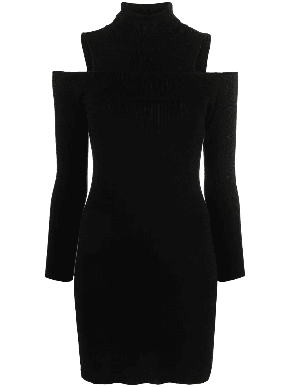 cut-out knitted mini dress - Image 1