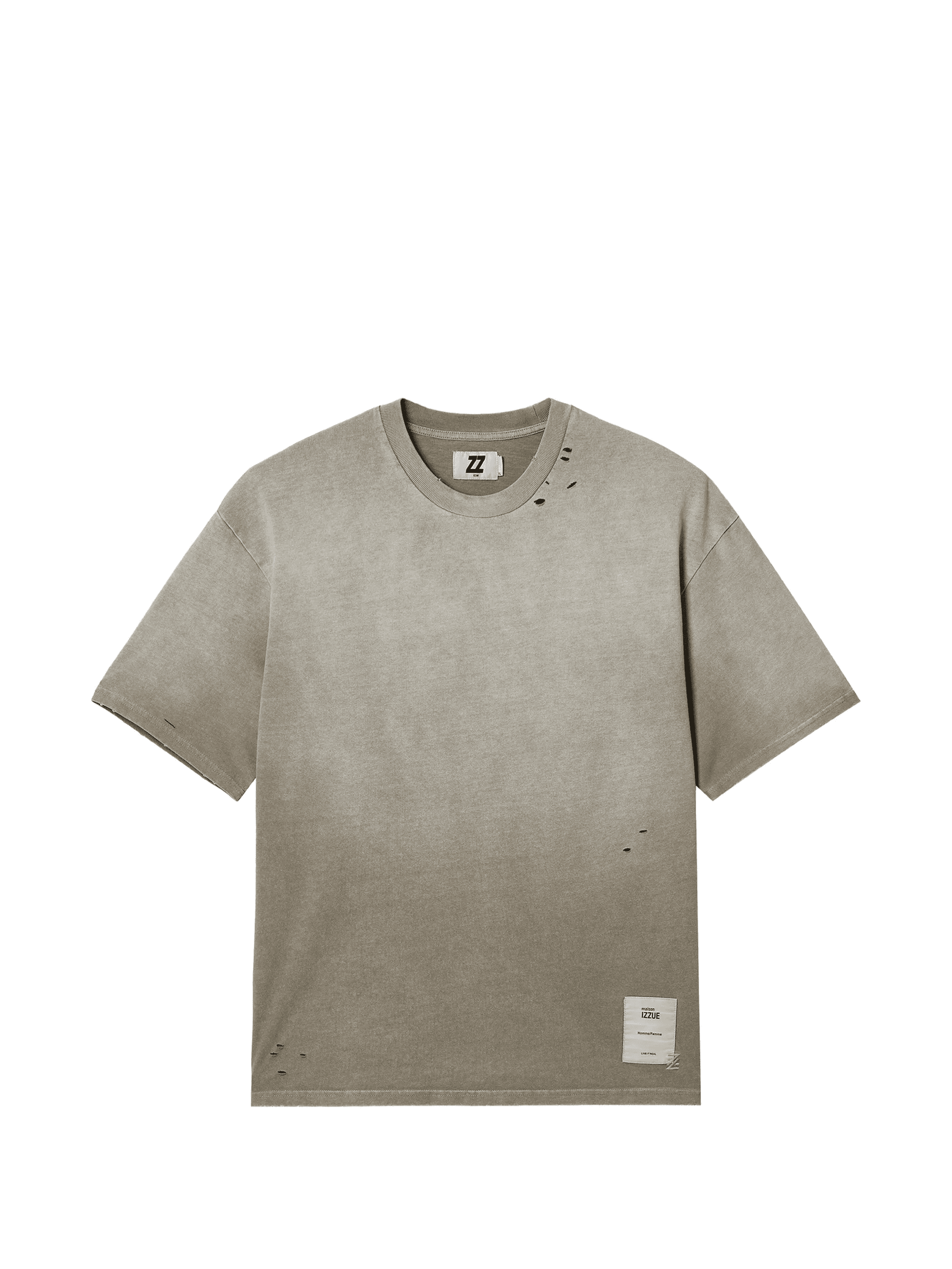 distressed T-shirt - Image 1
