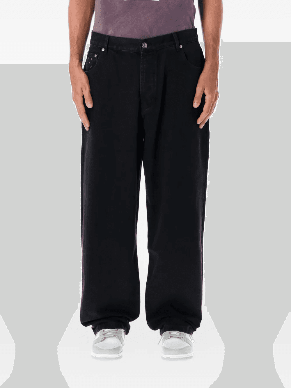 logo-embroidered jeans - Image 1