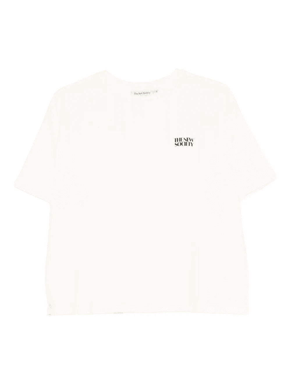 logo-embroidered crop T-shirt - Image 1