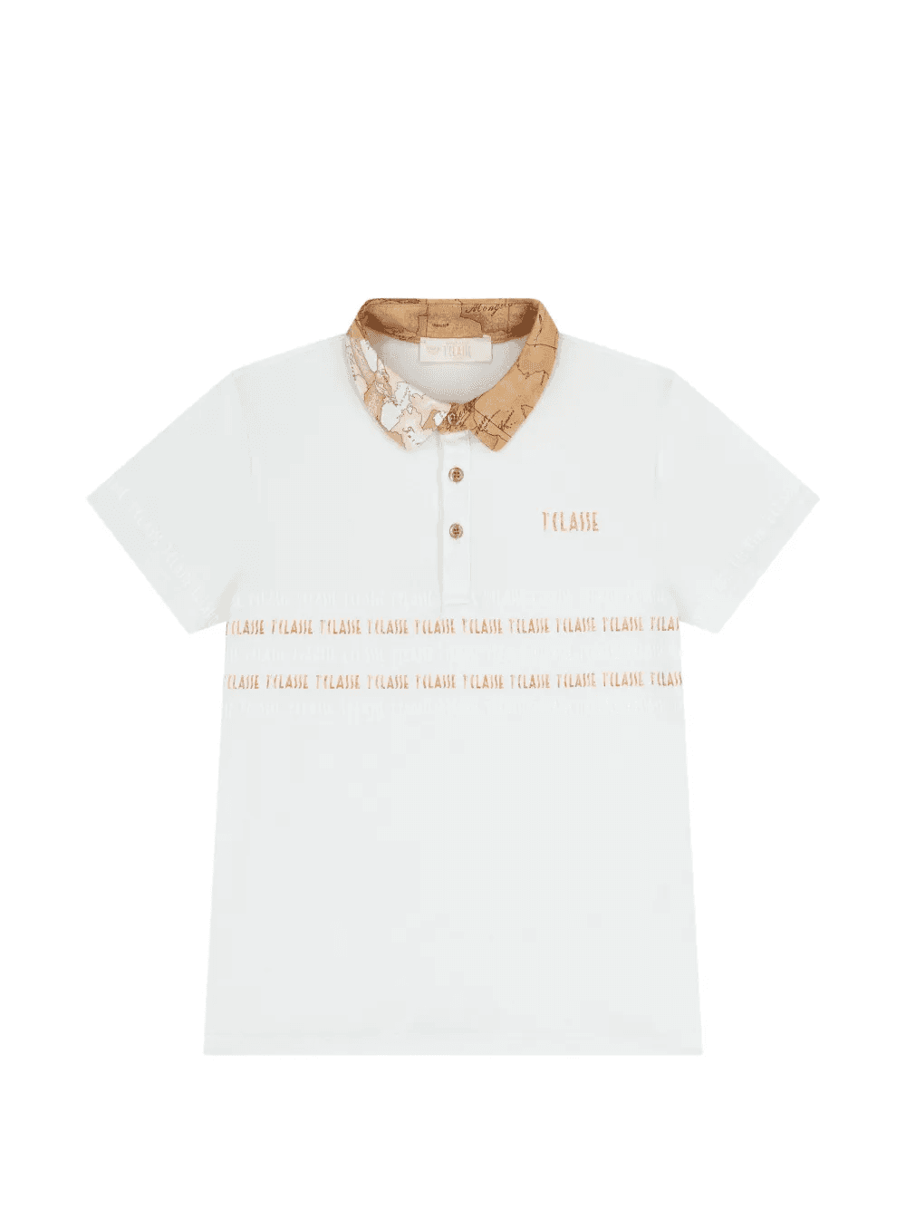 collared graphic polo shirt - Image 1