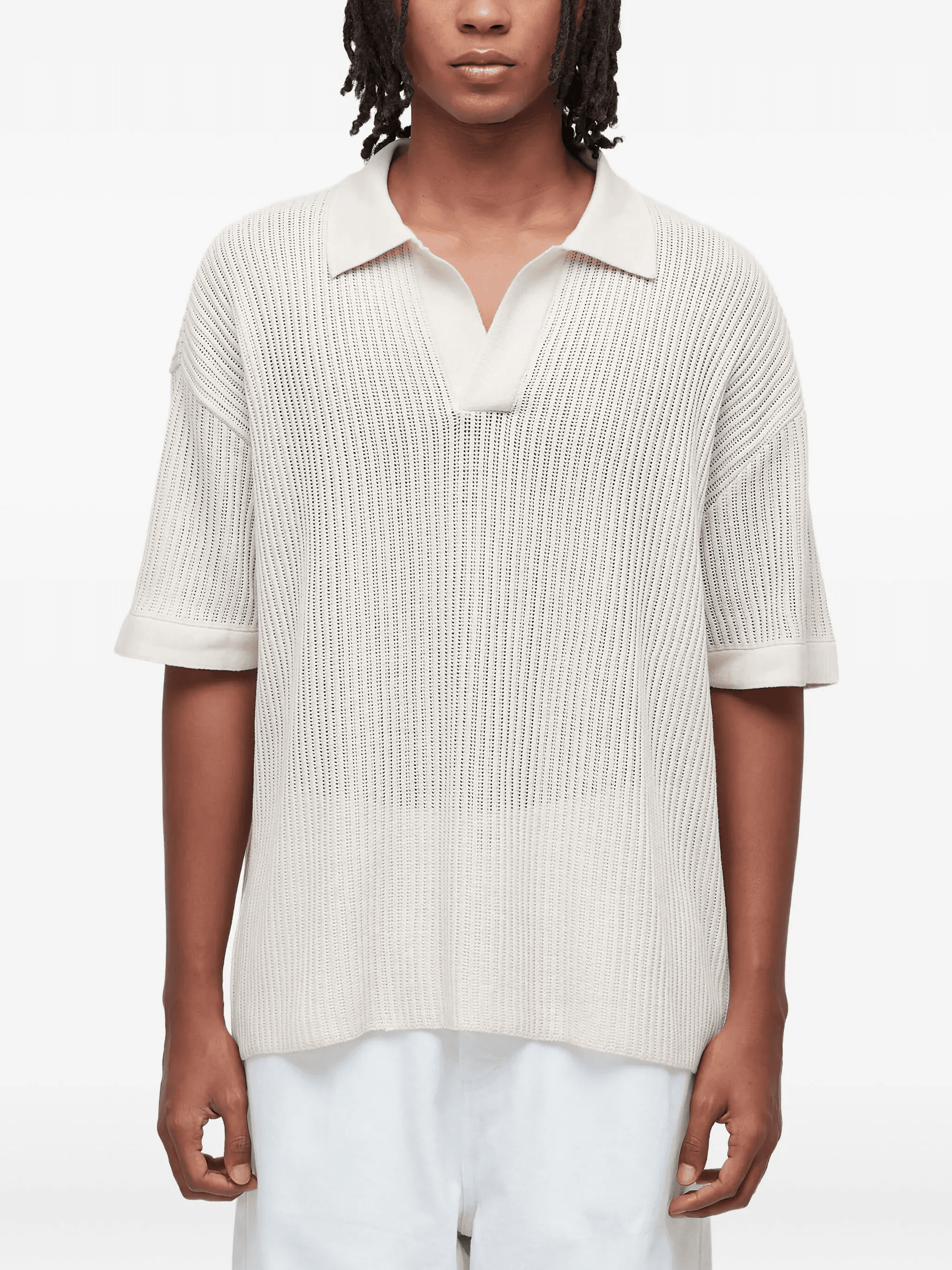 knitted polo shirt - Image 1