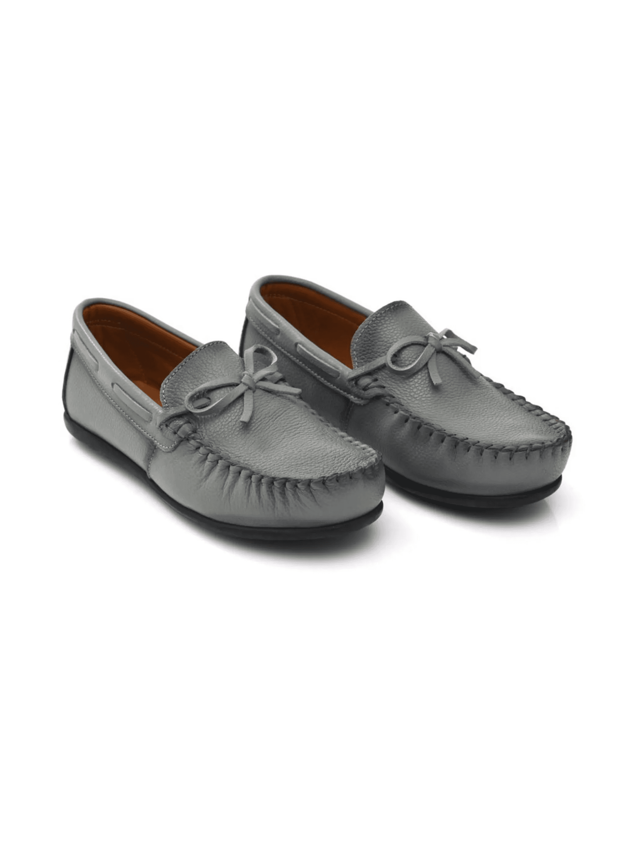tie-fastened slip-on loafers - Image 1