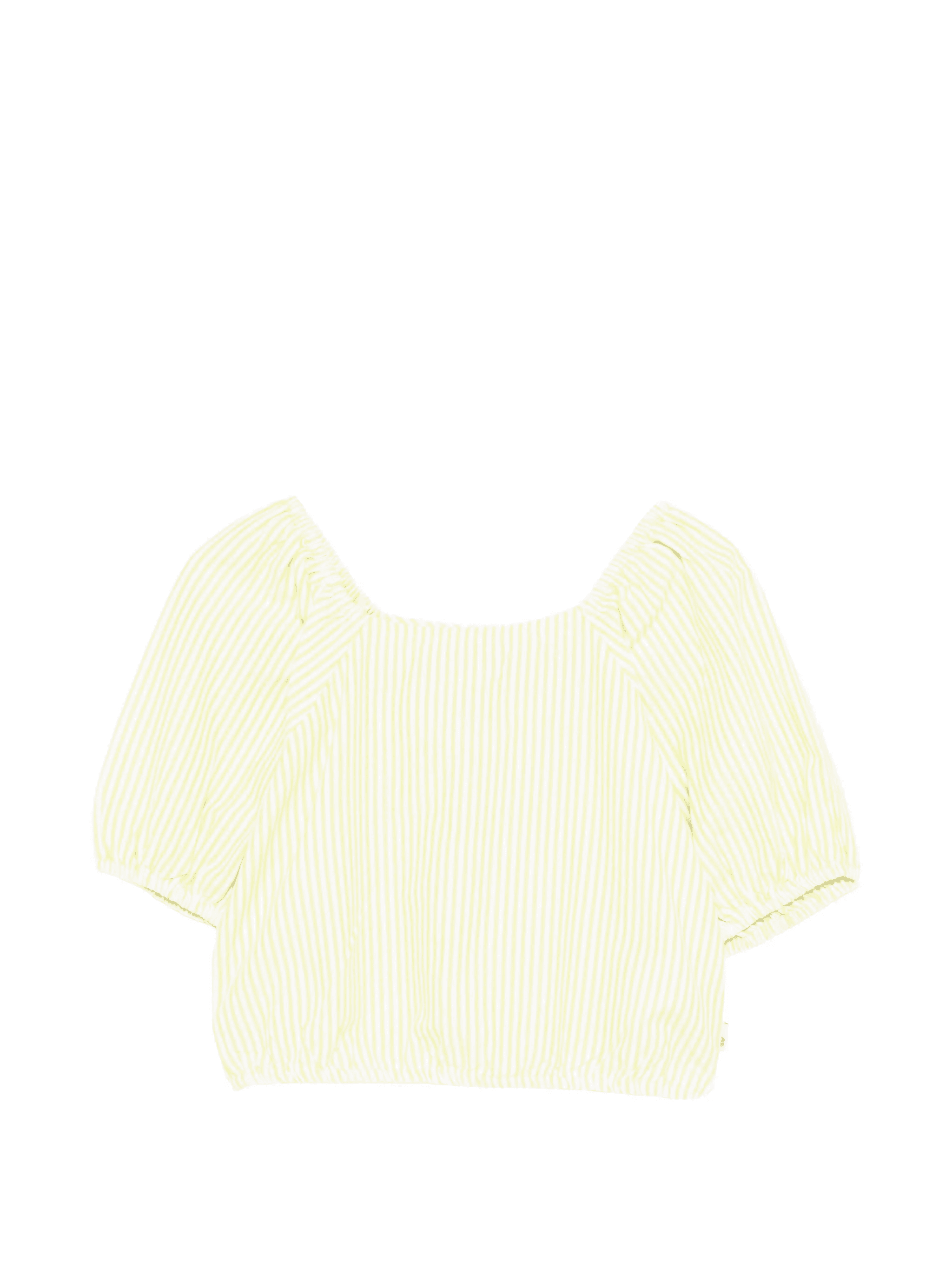 striped puff-sleeve shirt - Image 1