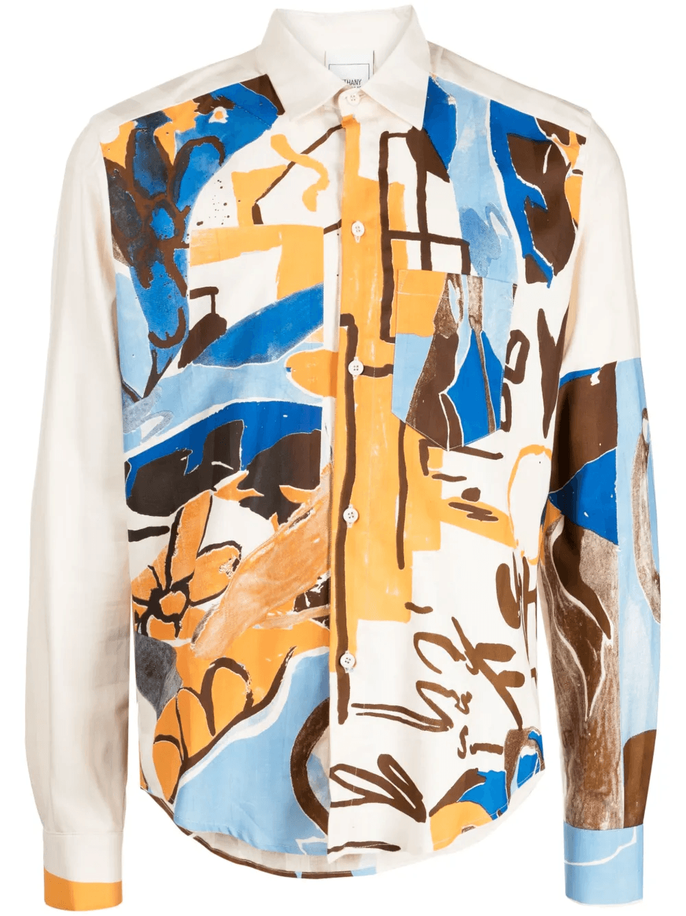 graphic-print cotton shirt - Image 1