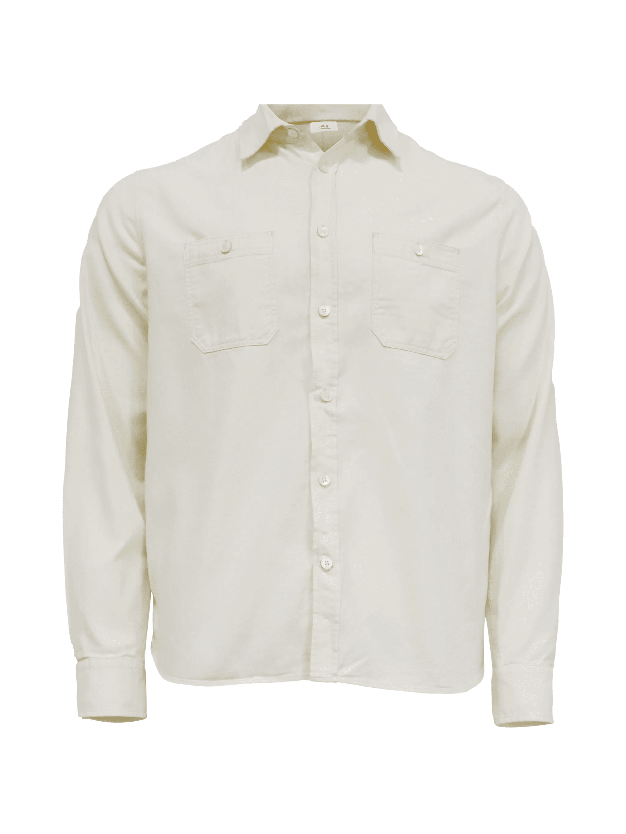 buttoned flap-pocket long-sleeve shirt - Image 1
