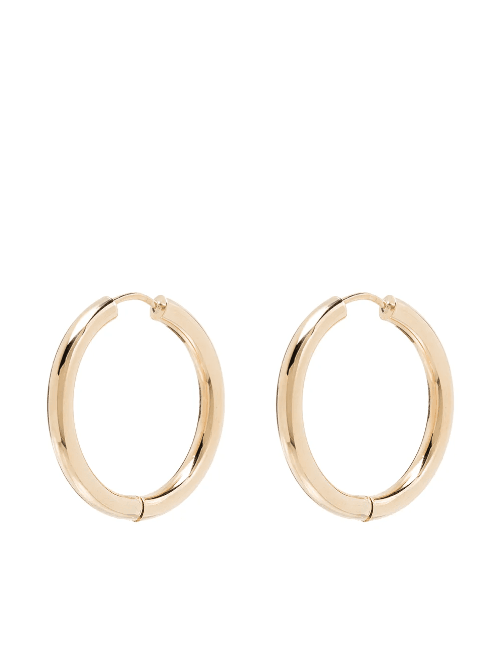 14kt yellow gold hoop earrings - Image 1