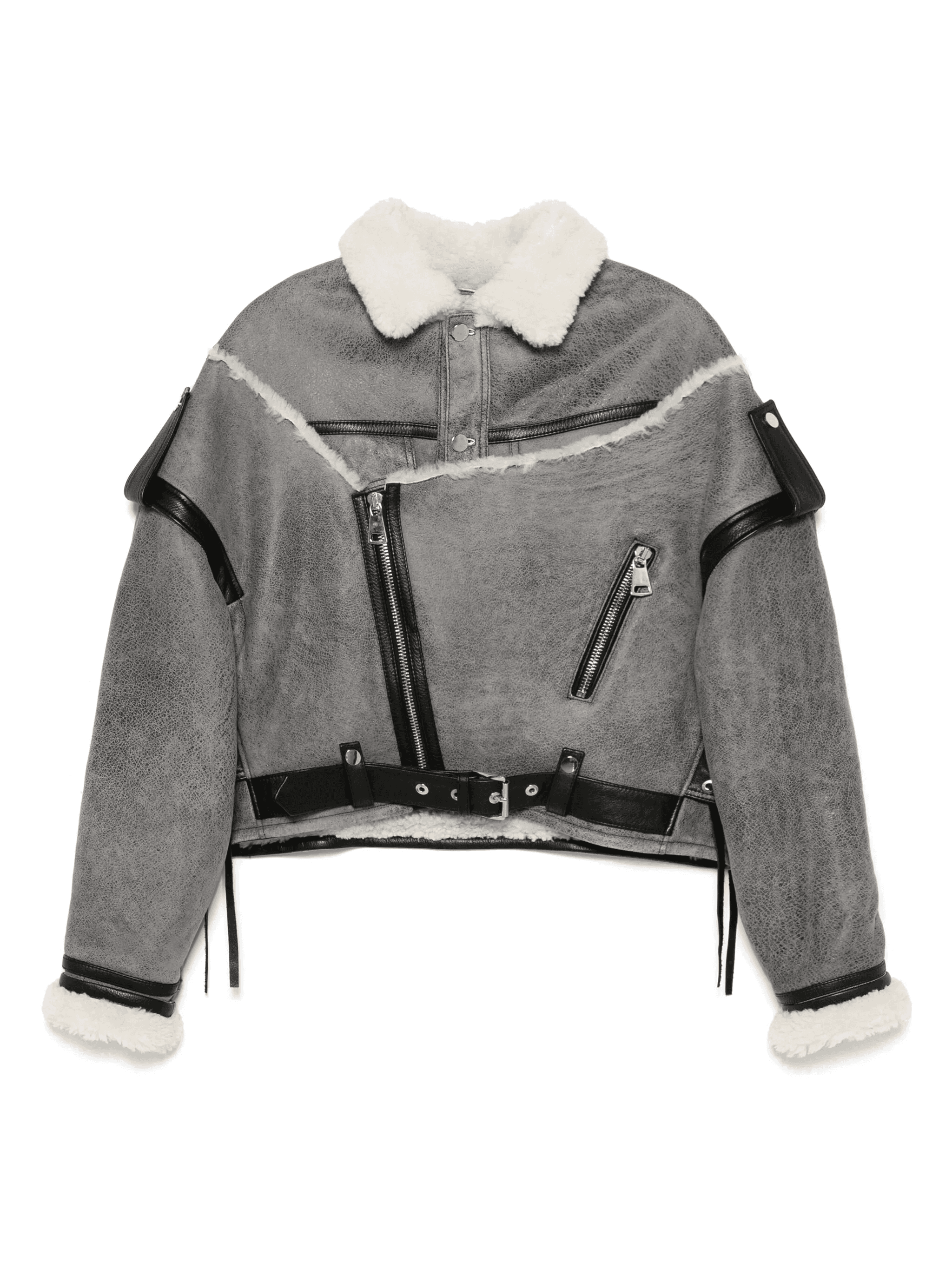 shearling-collar jacket - Image 1