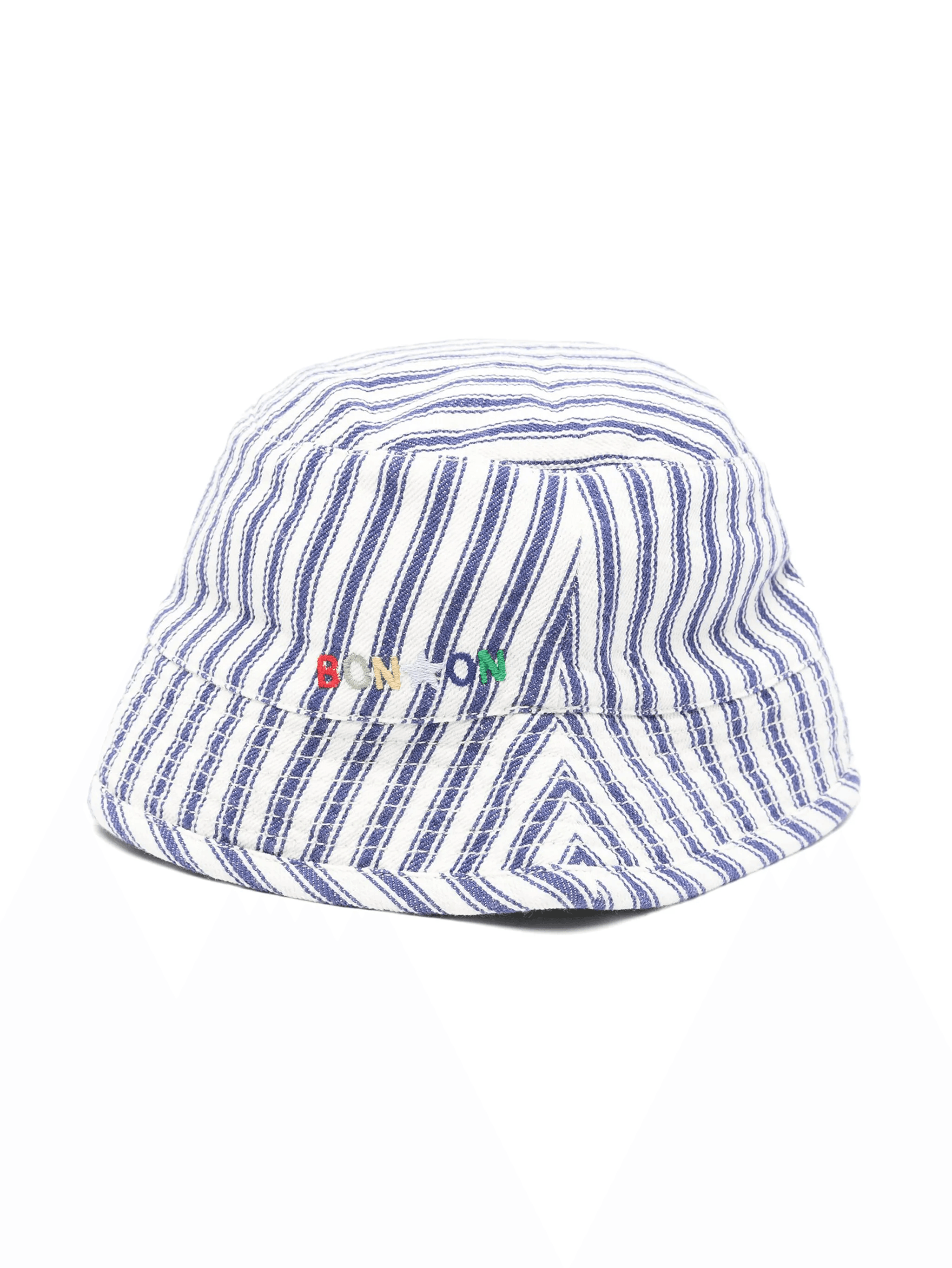 halo-stripe cotton sun hat - Image 1