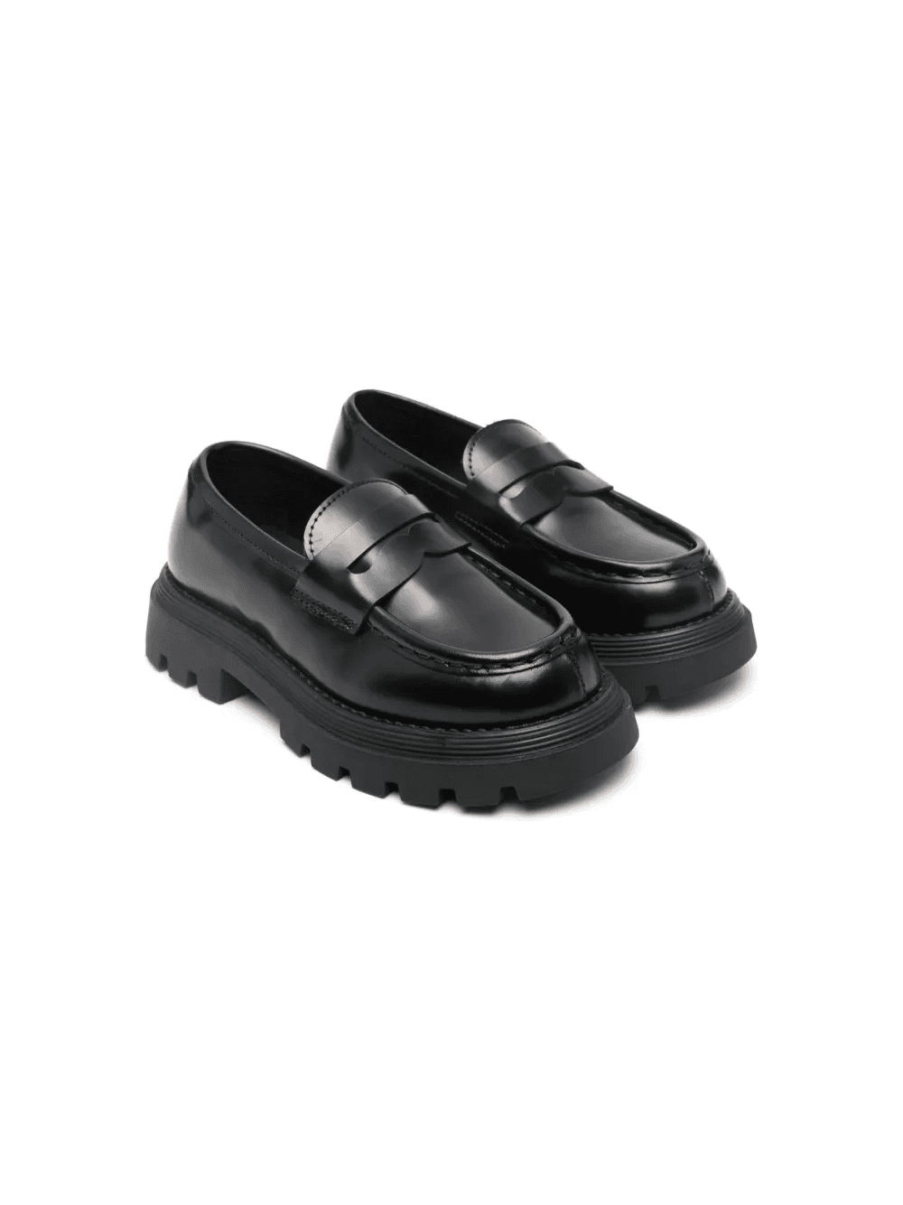 chunky leather penny loafers - Image 1