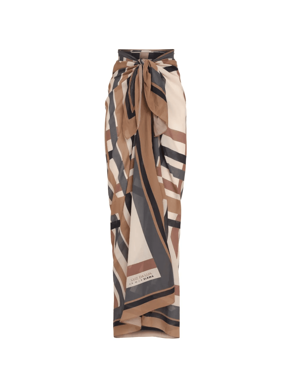 knotted striped skirt - Image 1