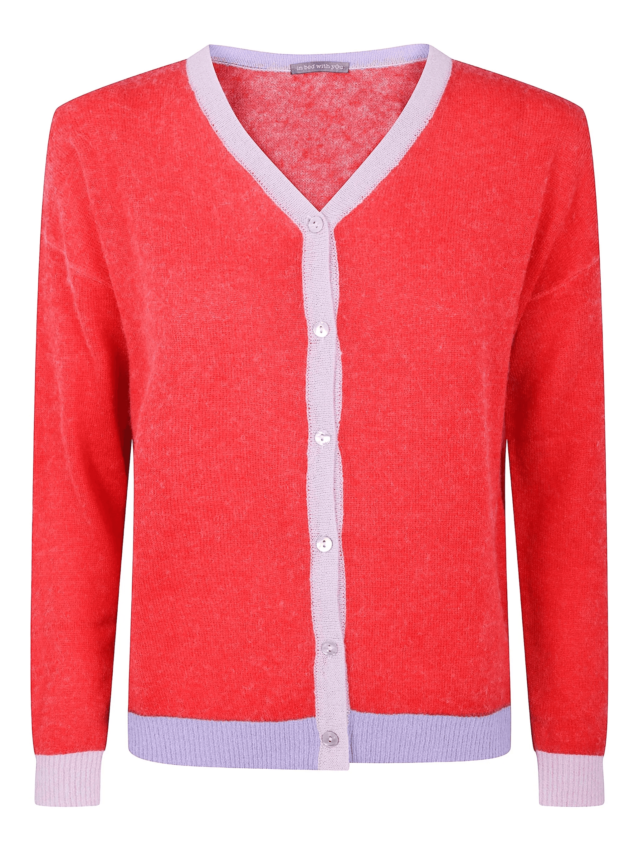 contrast-panel cardigan - Image 1