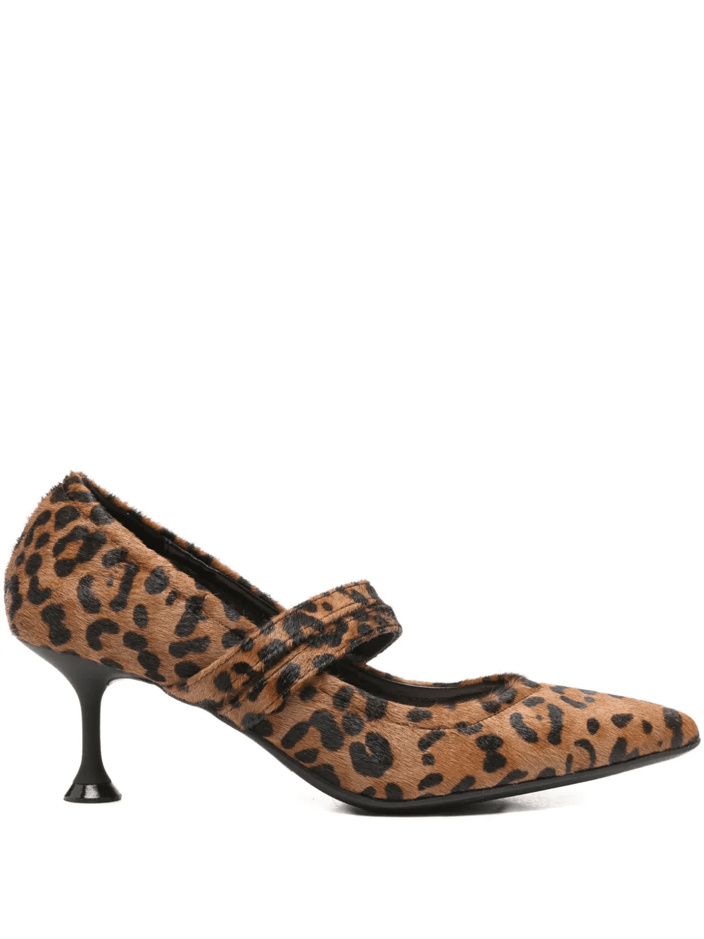 leopard-pattern pointed-toe pumps - Image 1