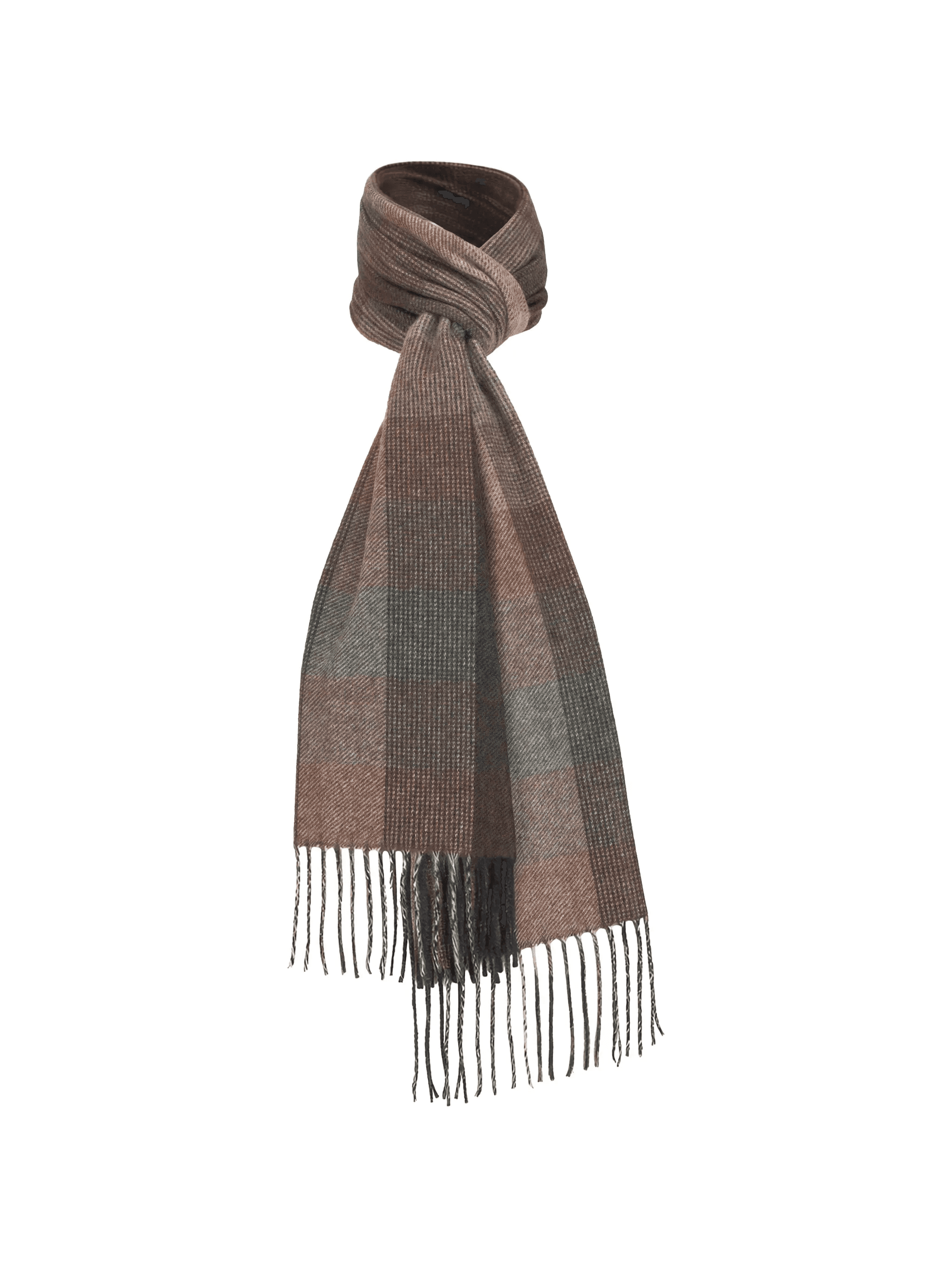 check cashmere scarf - Image 1