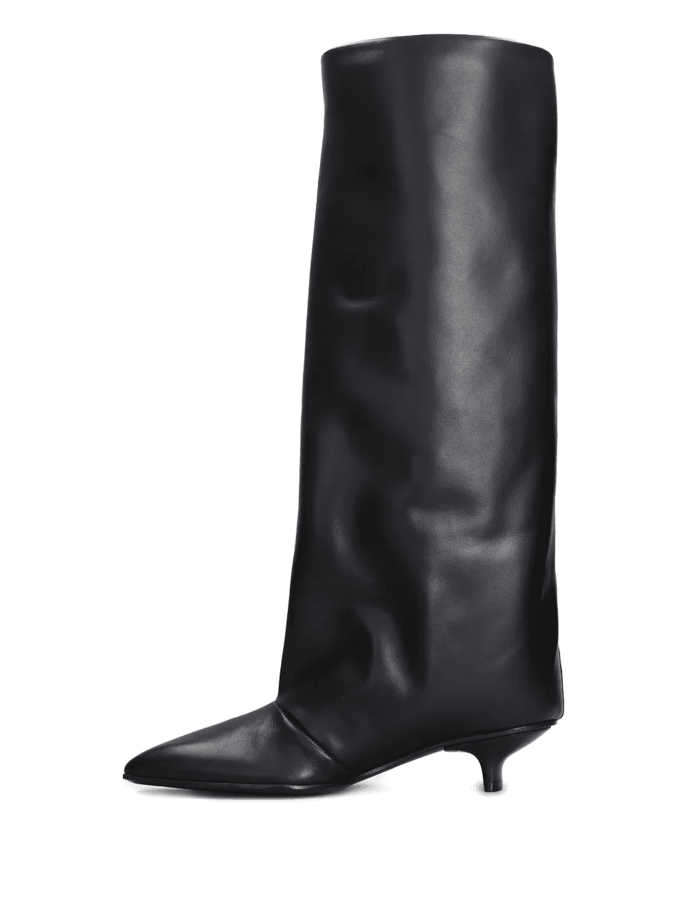 square-toe leather boots — Image 5