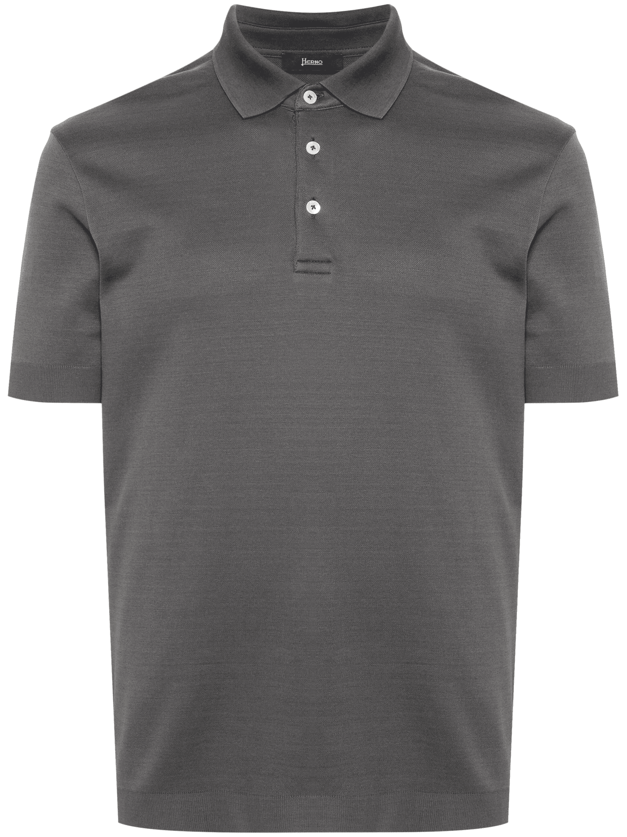 button-up cotton polo shirt - Image 1