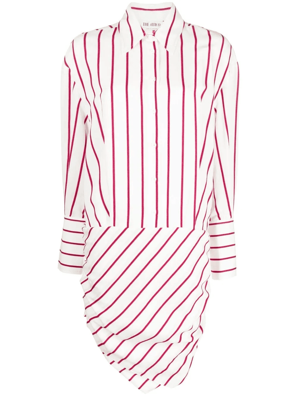 Hatty striped draped dress - Image 1