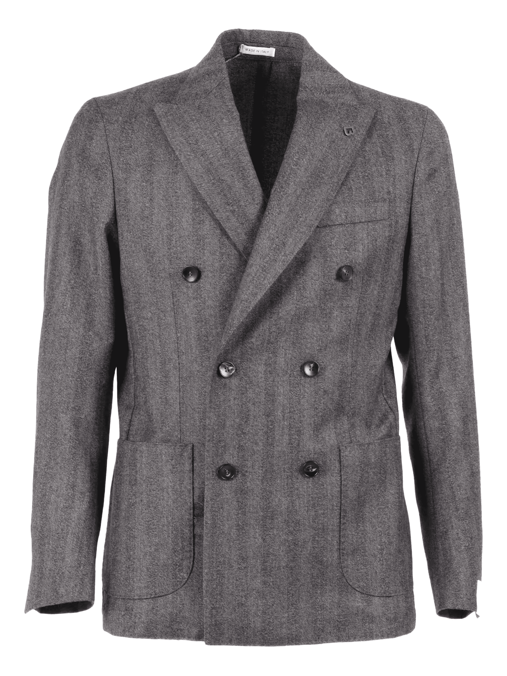 herringbone double-breasted blazer - Image 1