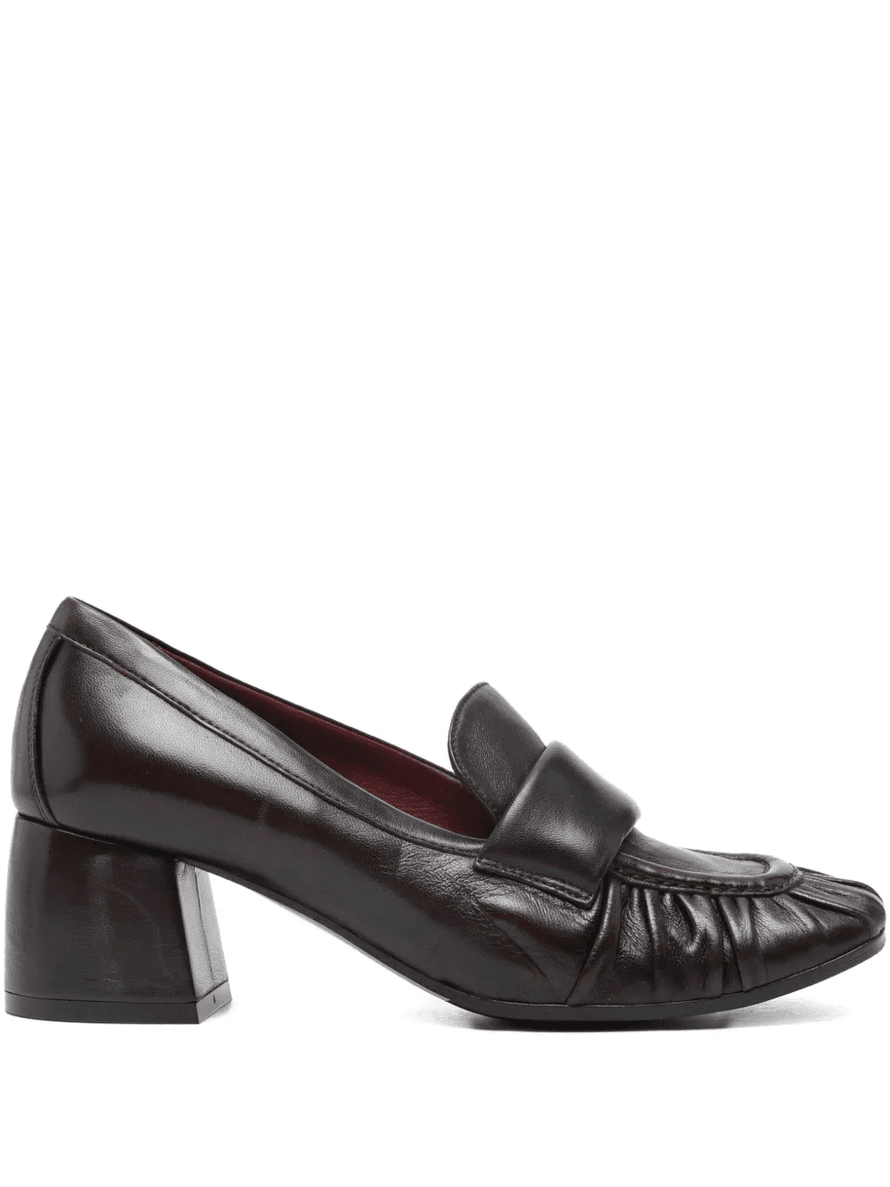 60mm pleated-detail block-heel pumps - Image 1