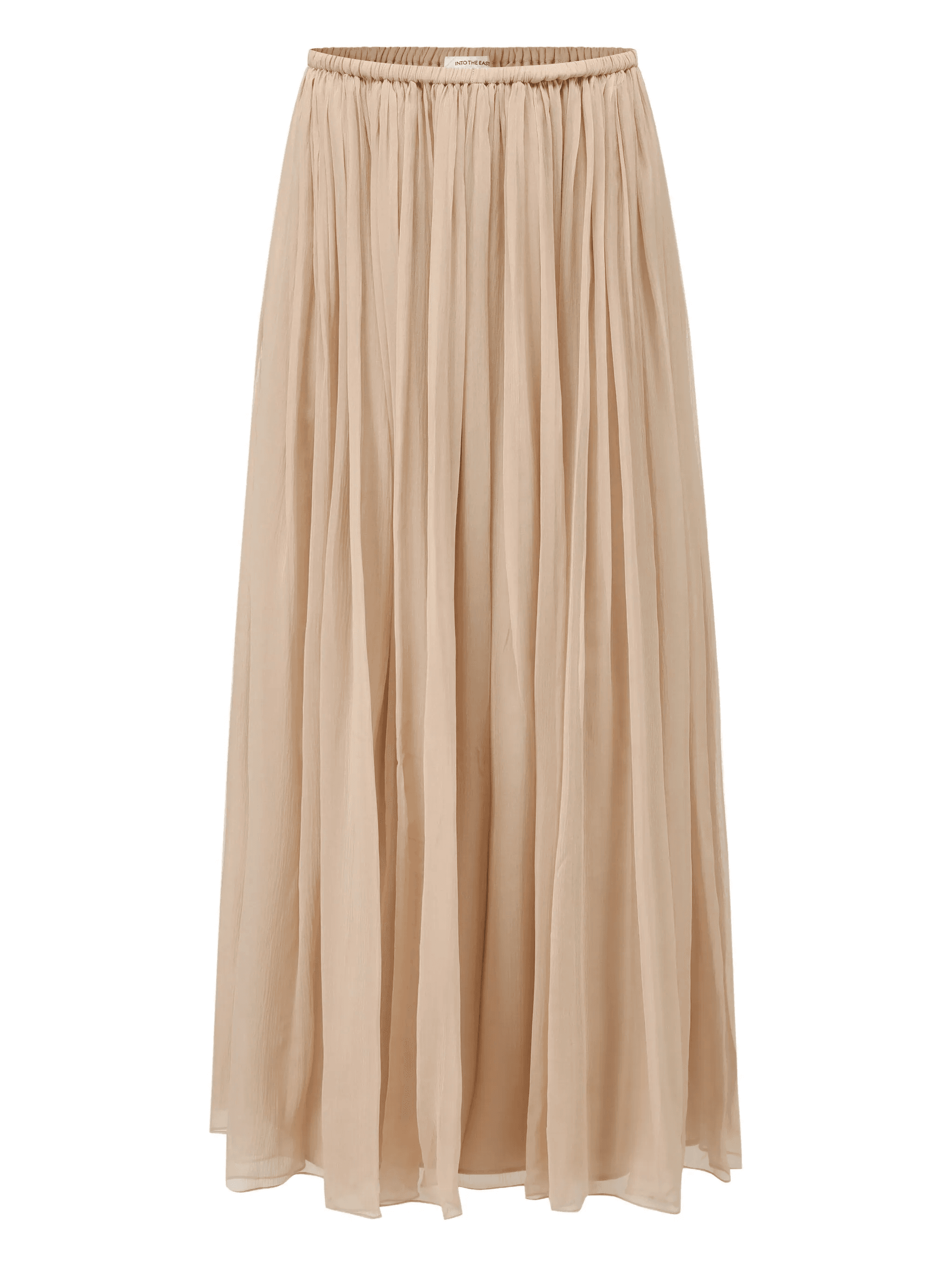 pleated silk skirt - Image 1
