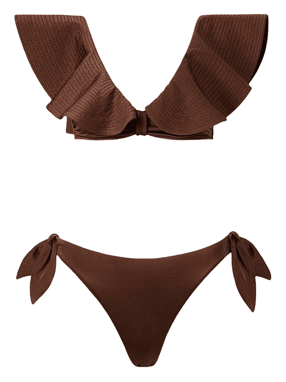 ruffled-trim bikini - Image 1