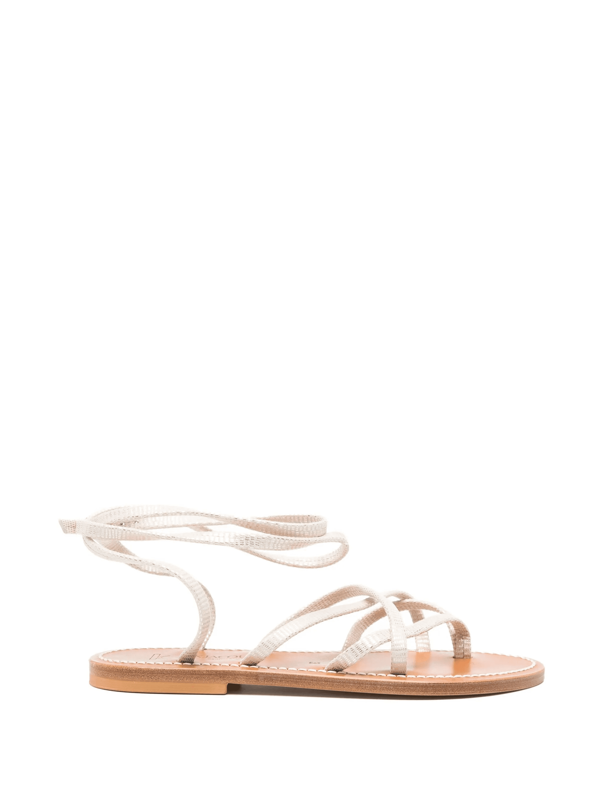 tie strappy flat sandals - Image 1