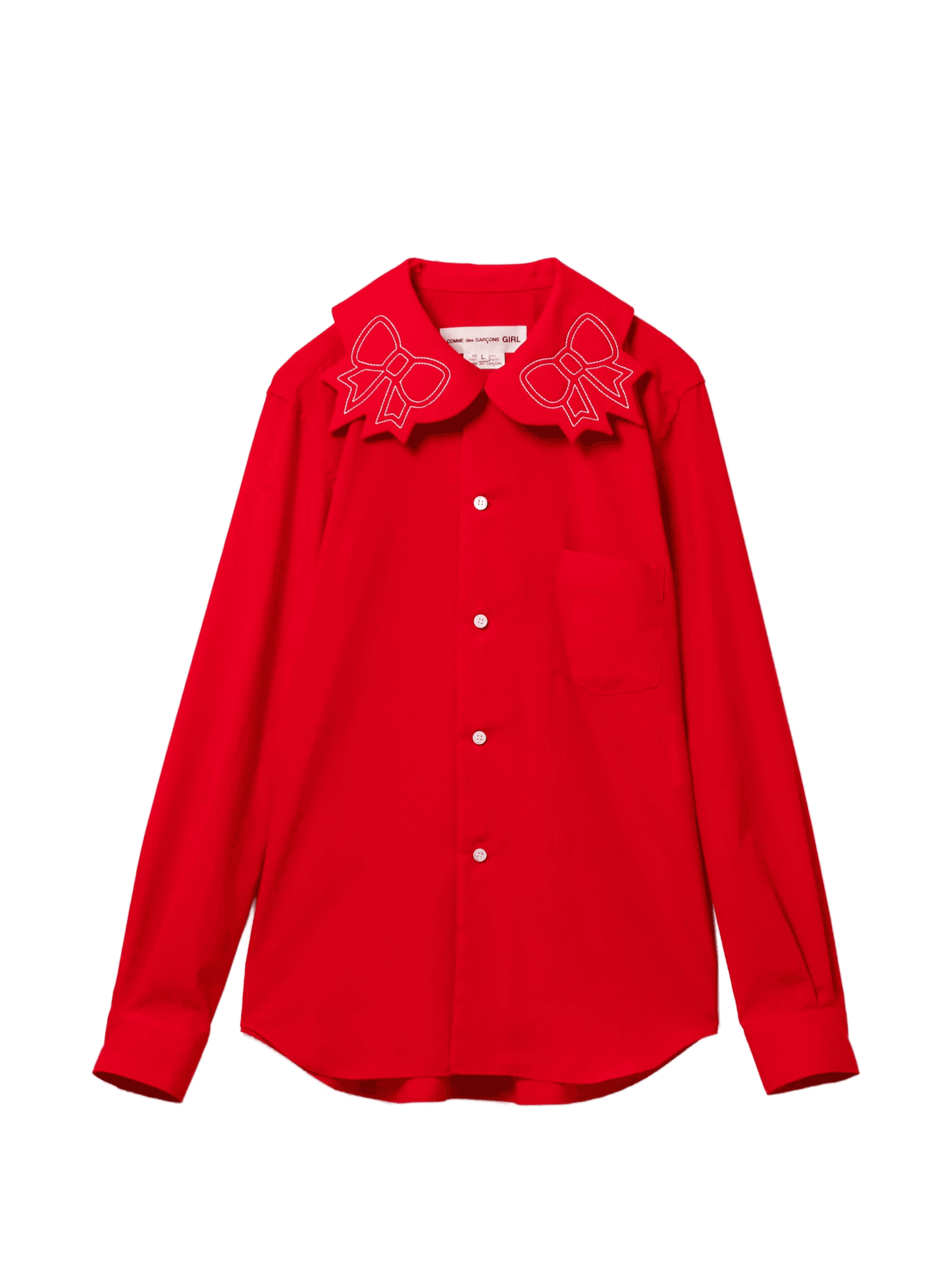 bows embroidered shirt - Image 1