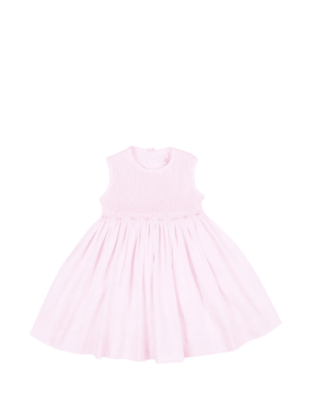 smocked floral-embroidered dress - Image 1