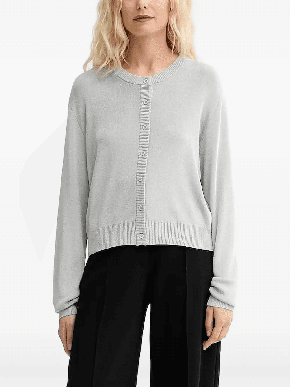 crew-neck cardigan - Image 1