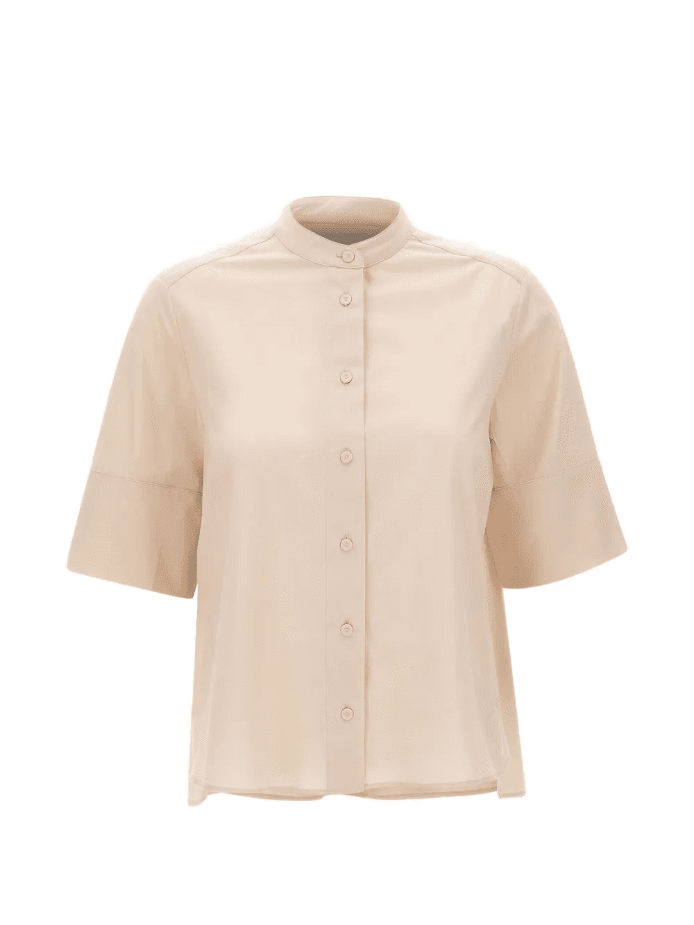 band collar buttoned shirt - Image 1