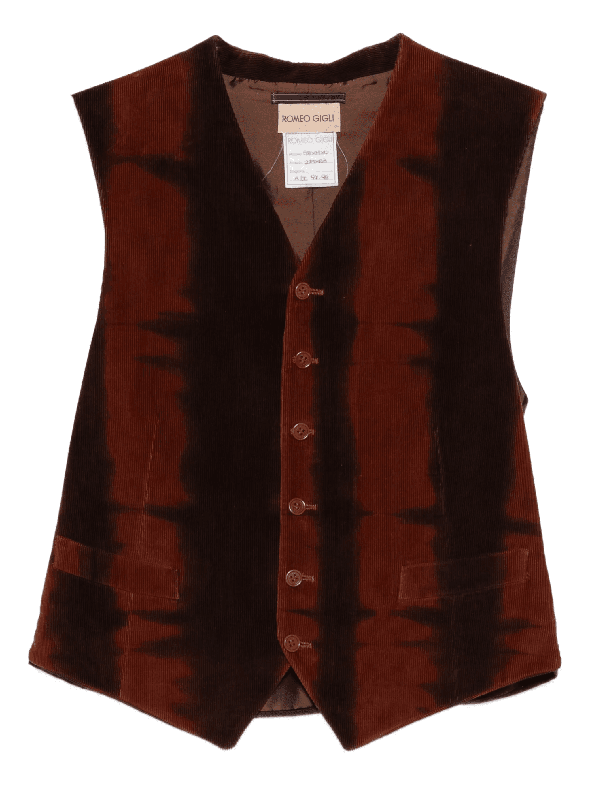 1990s corduroy waistcoat - Image 1
