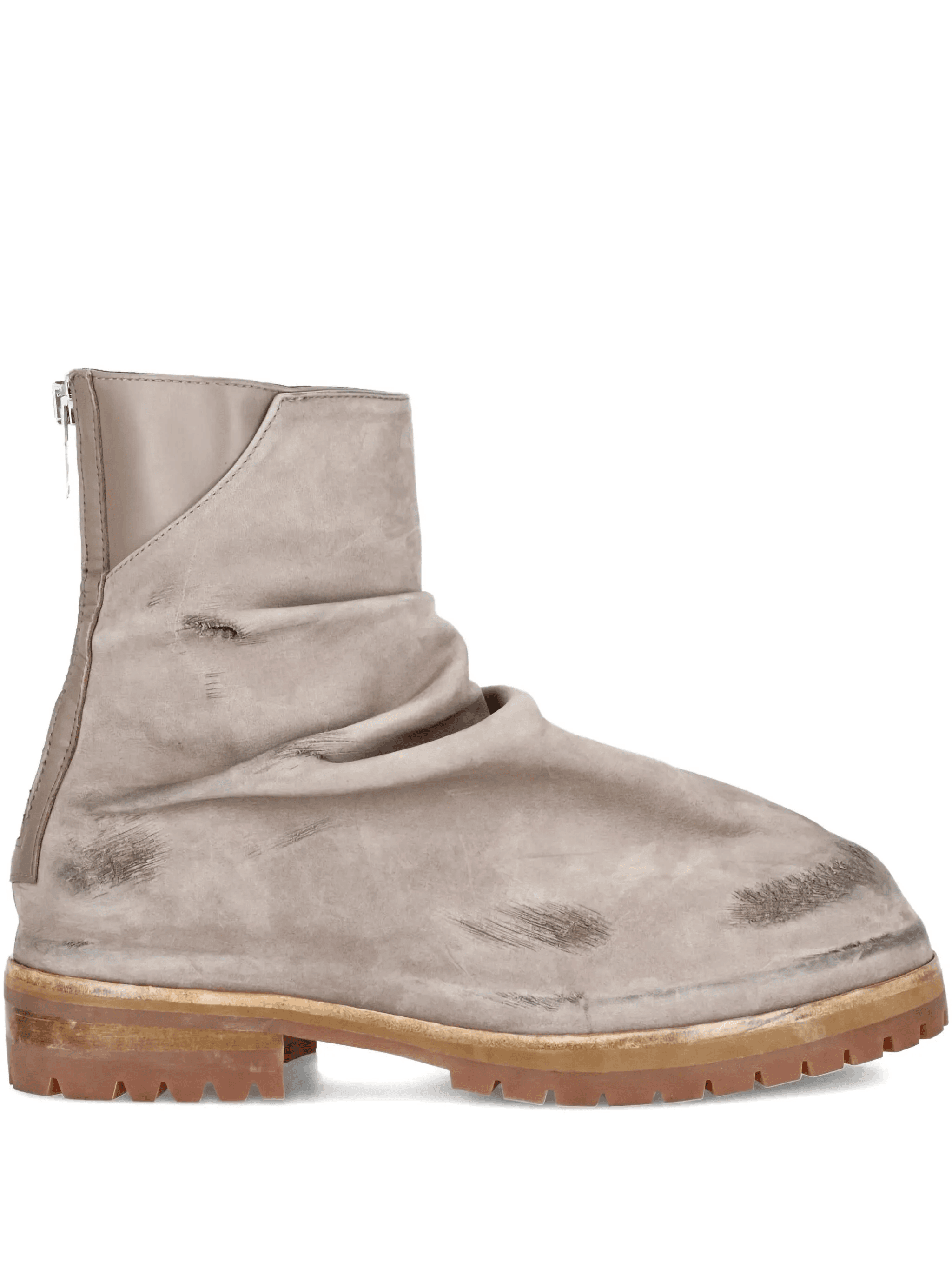 distressed leather boots - Image 1