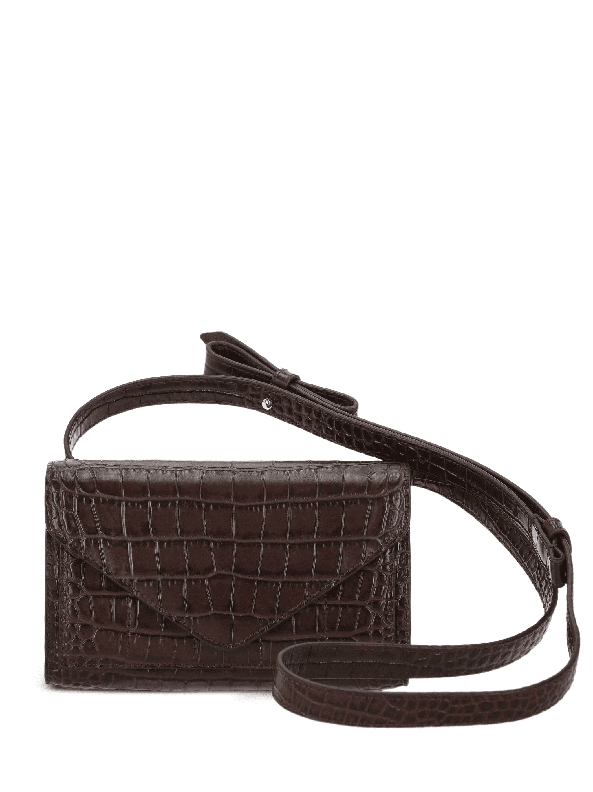 Intasca crocodile-effect mini bag - Image 1
