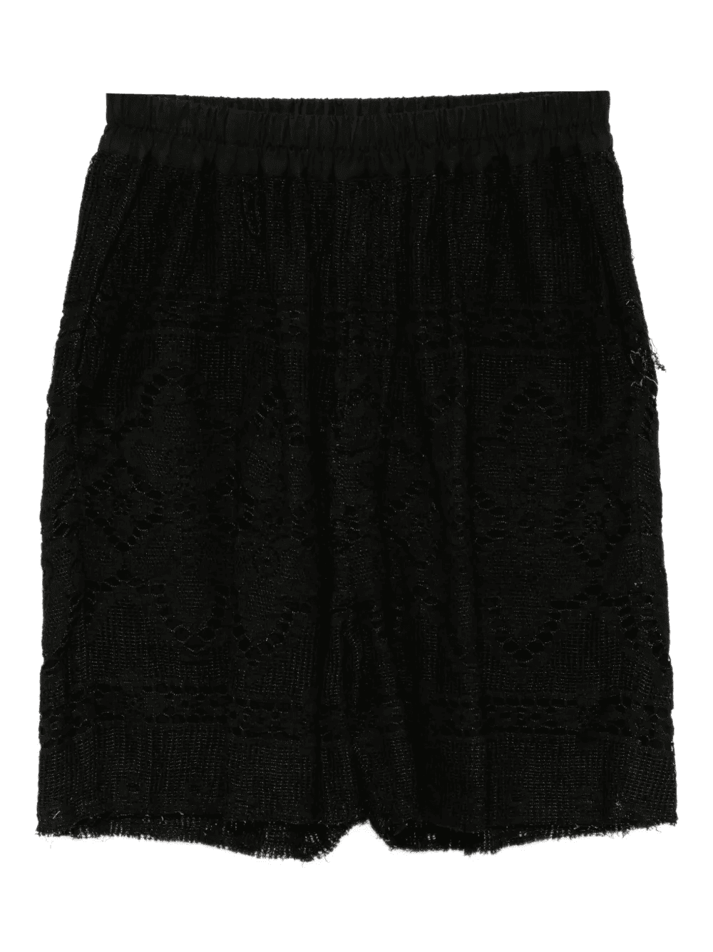 lace-embellished shorts - Image 1