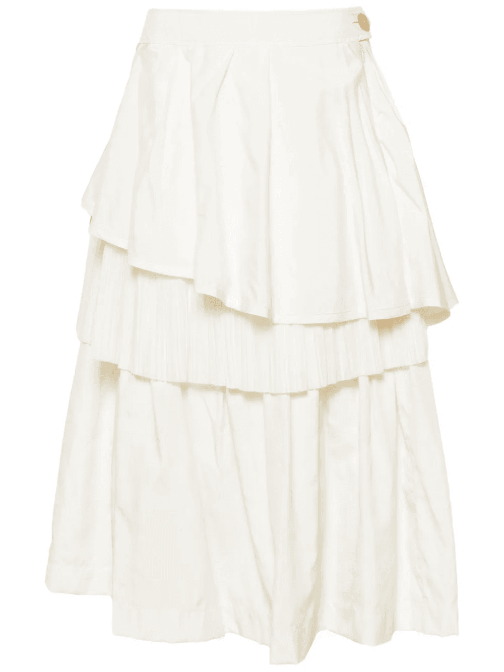 tulle-overlay ruffled skirt - Image 1