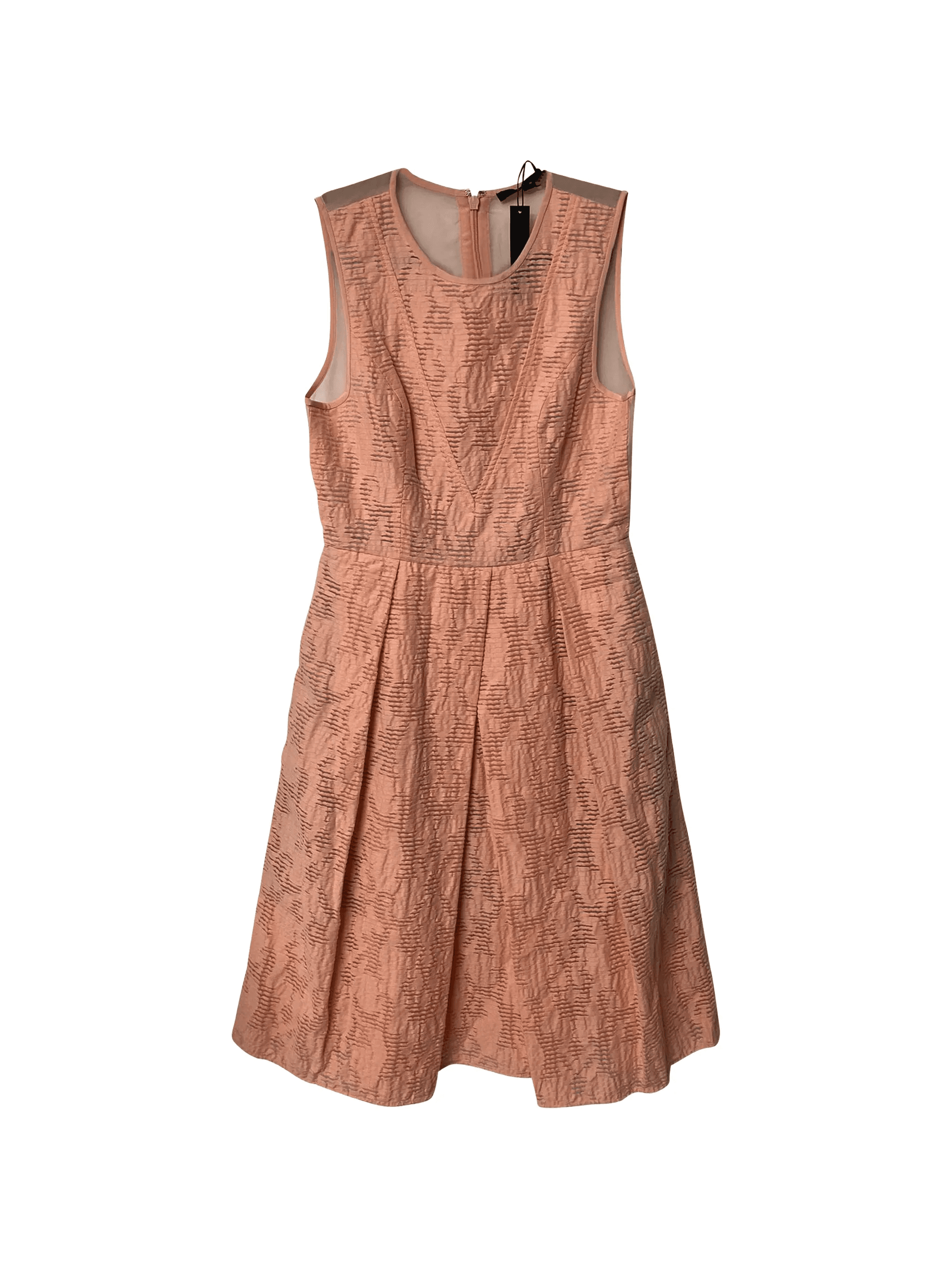pleated zip dress - Image 1