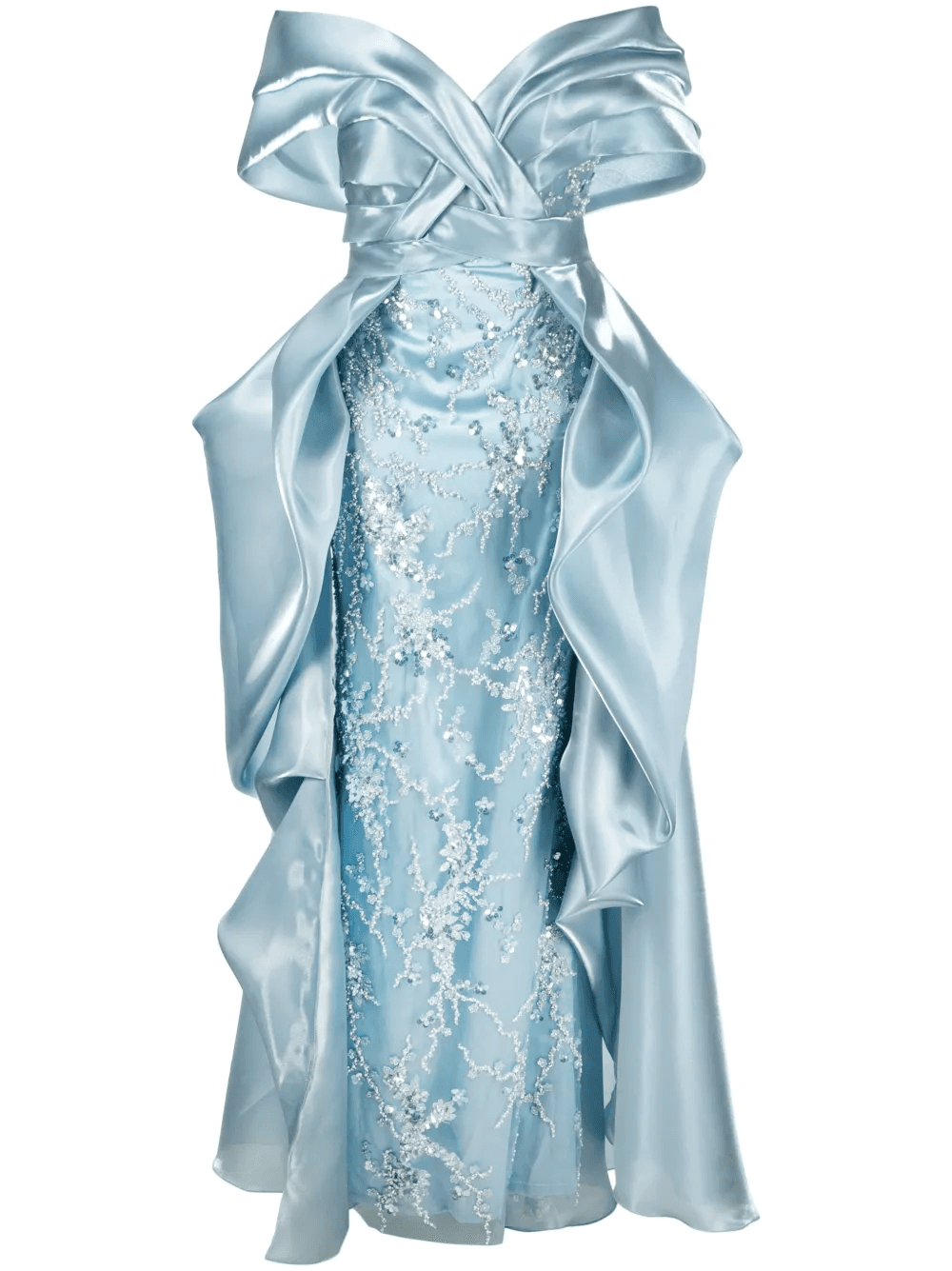 sequin-embellished long dress - Image 1