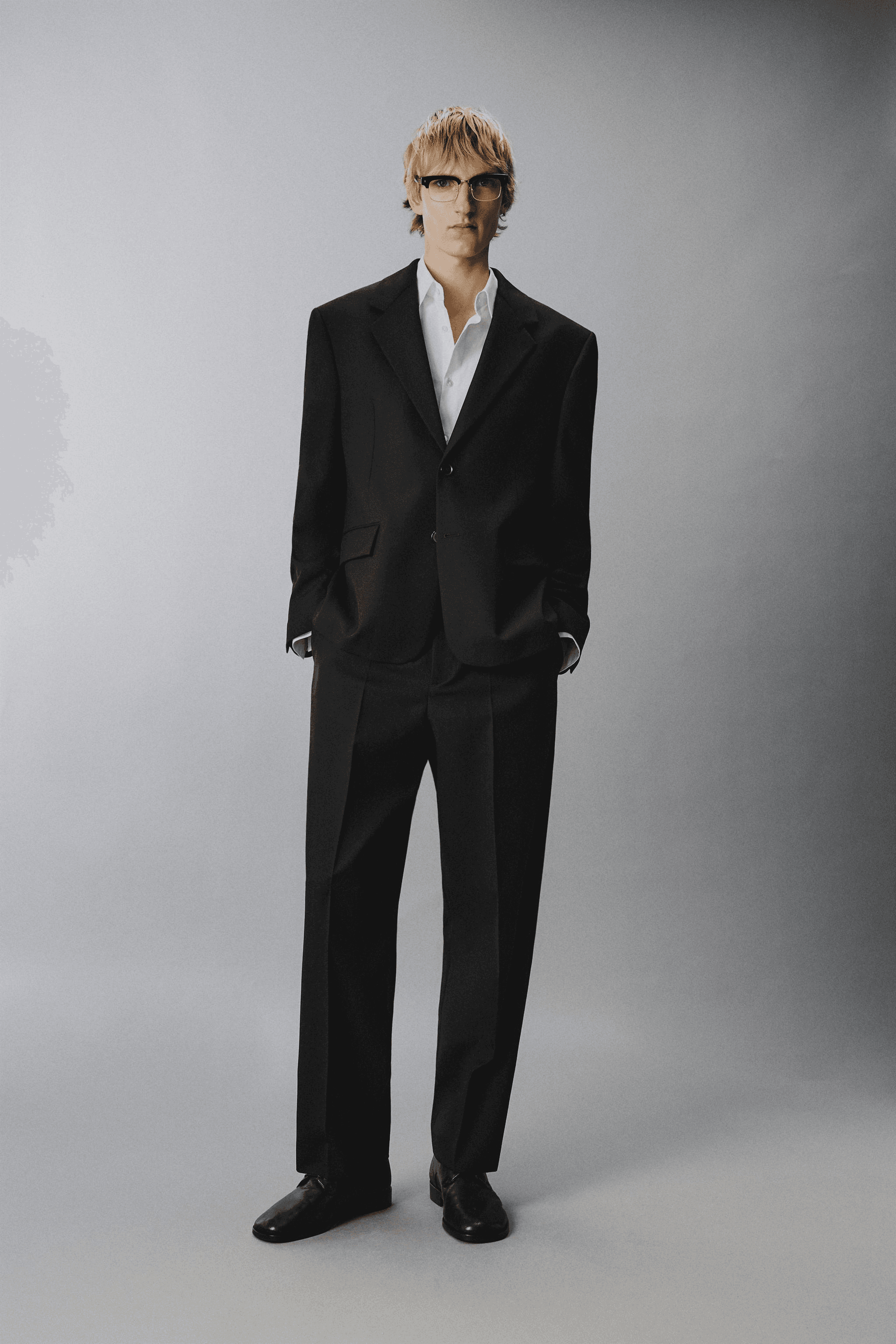 100% WOOL SUIT PANTS - Image 1