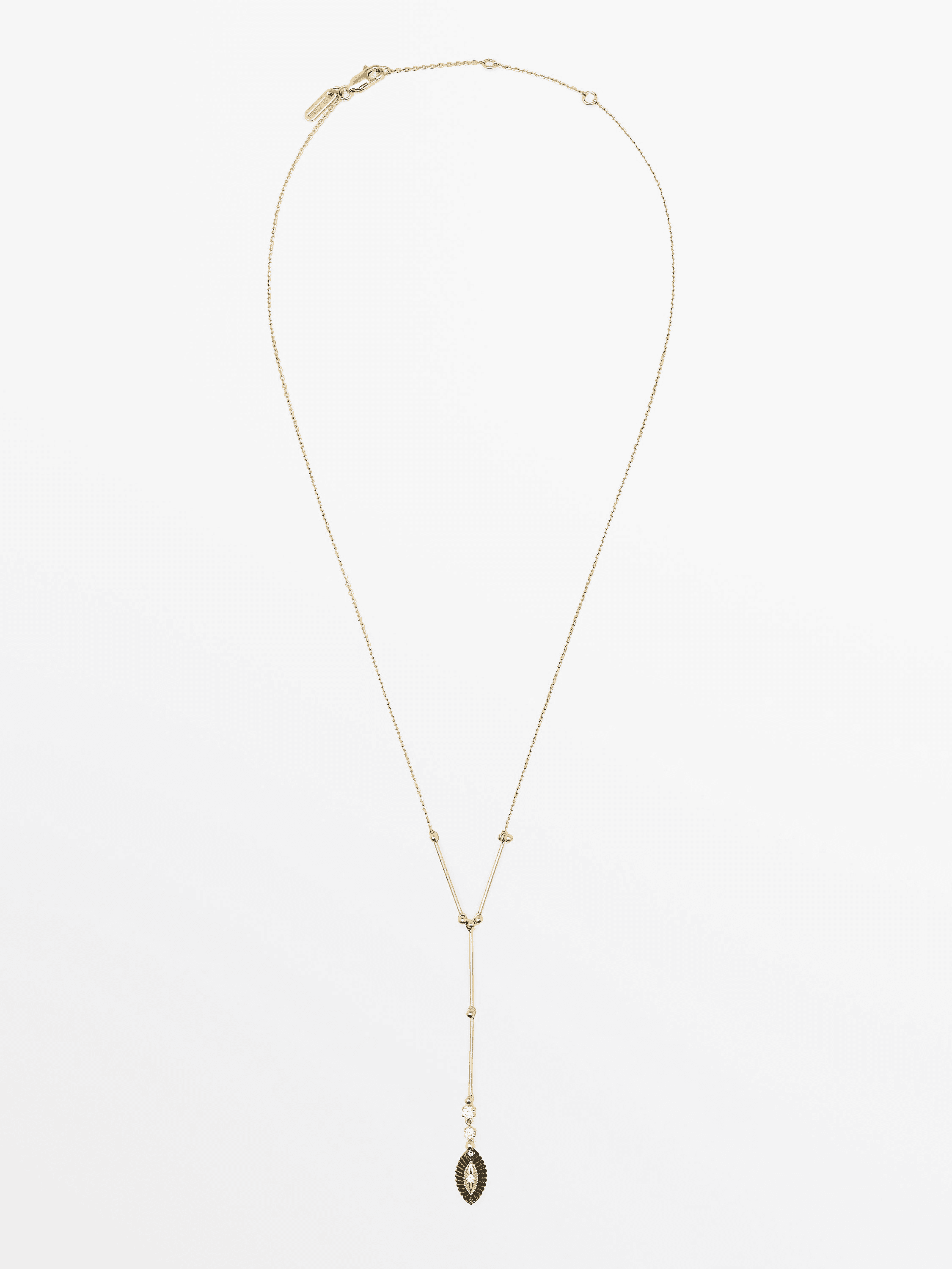 Shimmery rhinestone necklace - Image 1